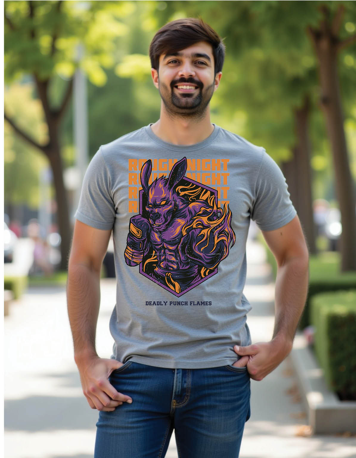 Razor Flux Classic Streetwear T-Shirt with Sharp Flow Artwork