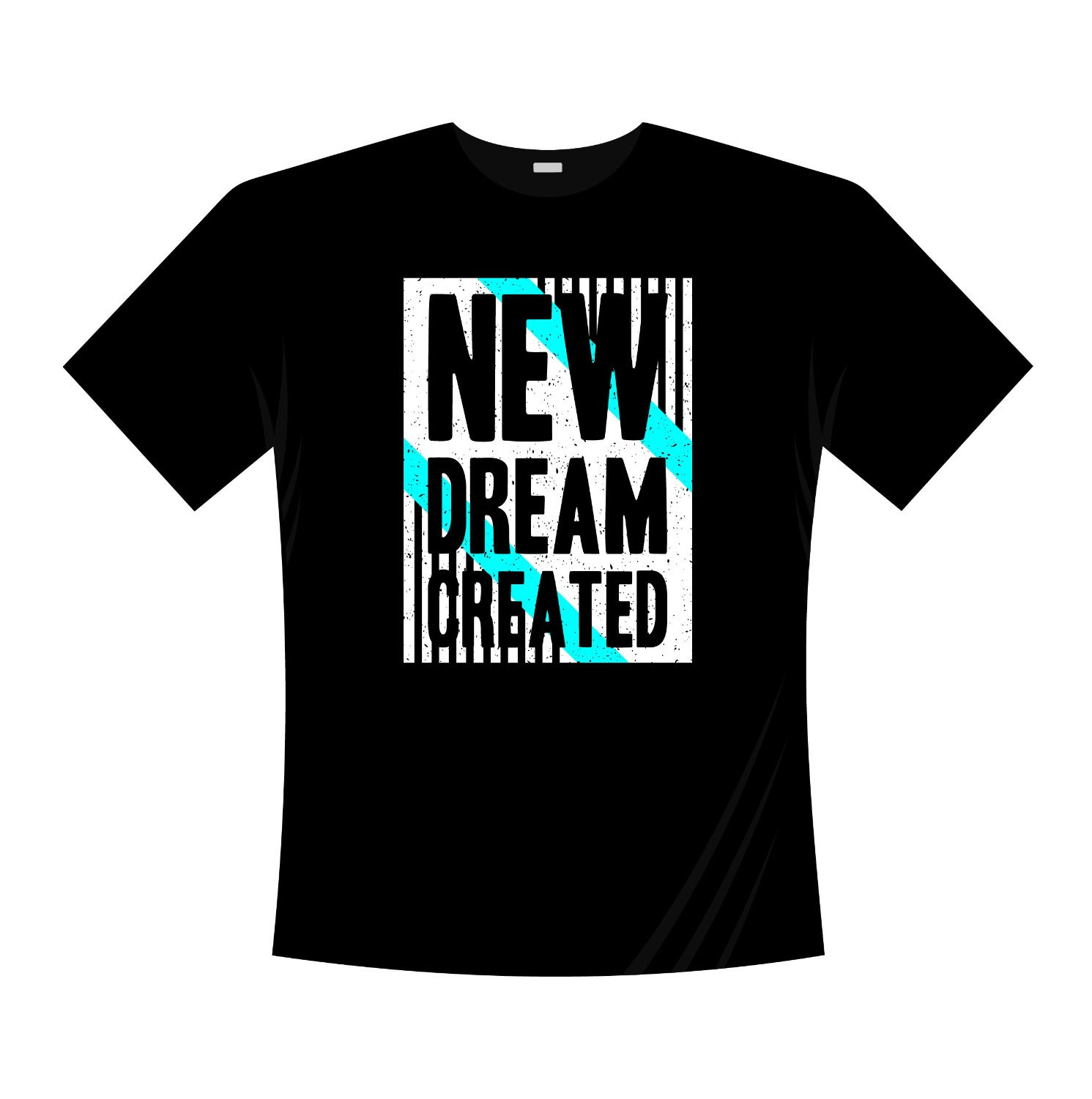 new dream created typography printed t shirts