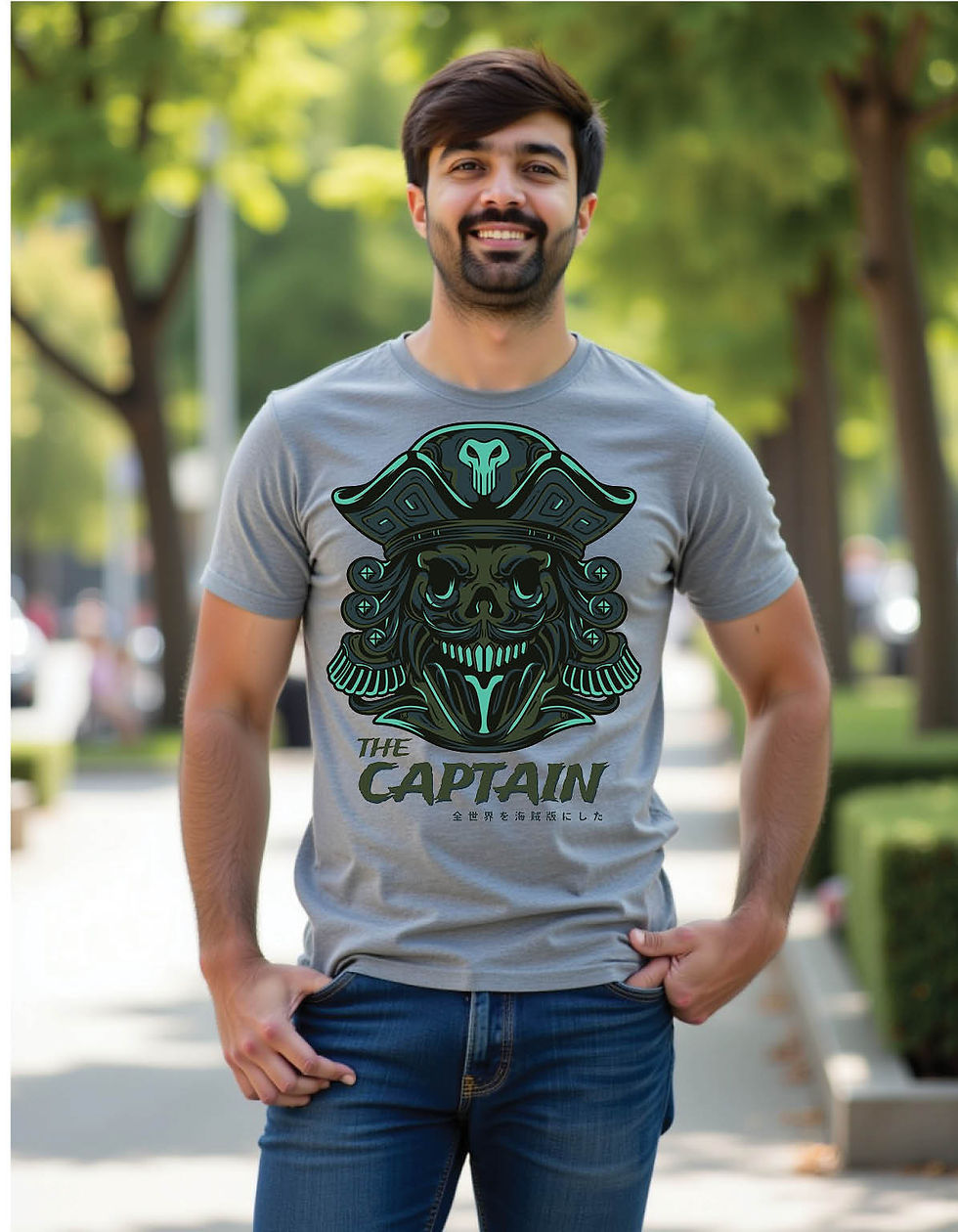 Thumbnail: Phantom Wave Classic Tee with Ghostly Tide Graphic in Color