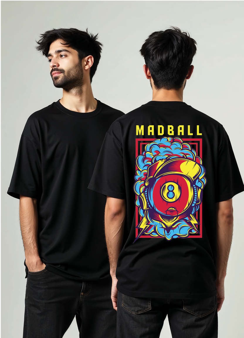 King of the Streets Oversized T-Shirt with Fierce Animal Print Design