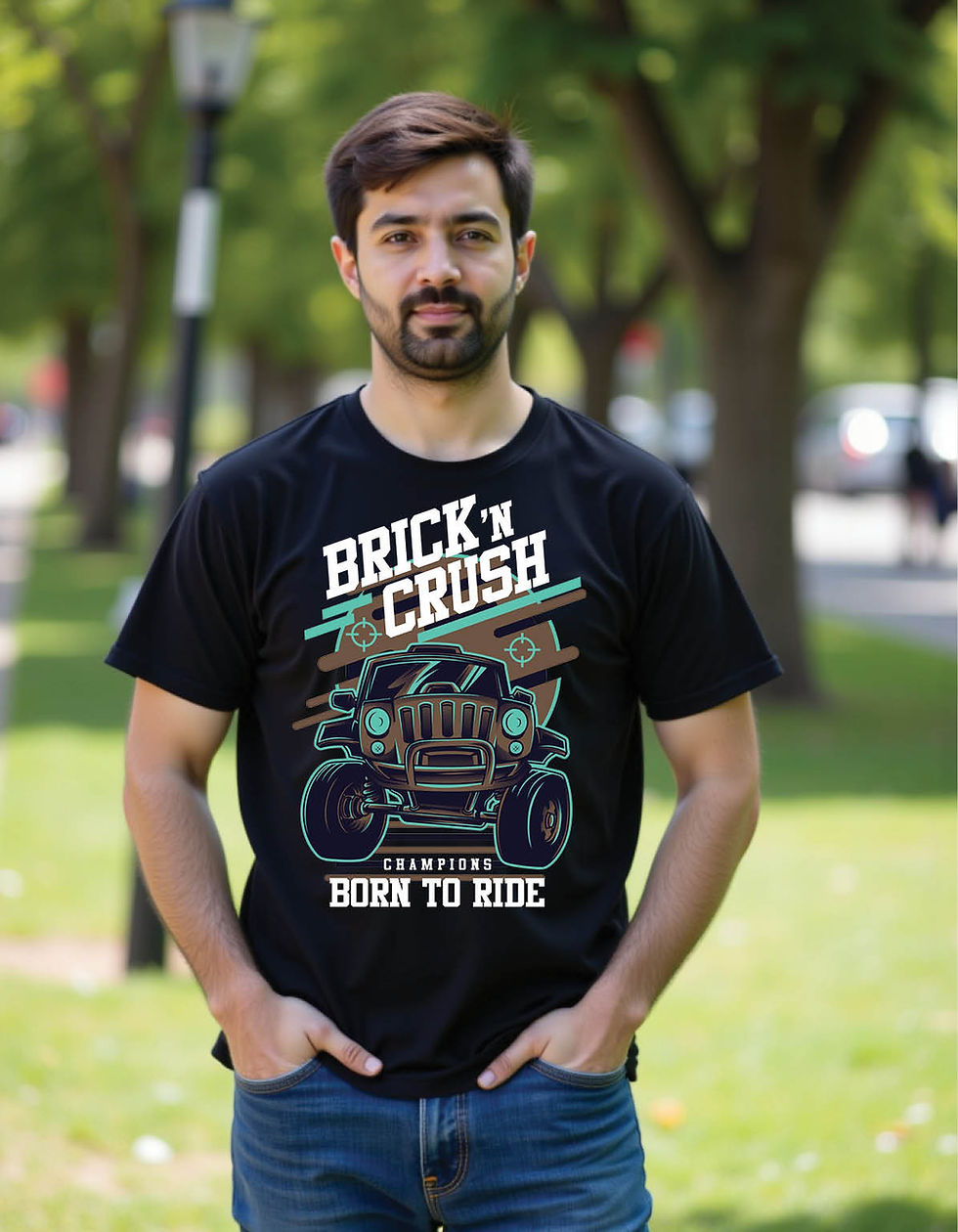 Thumbnail: City Flux Standard Fit Tee with Fierce Flow Graphic Print Ink