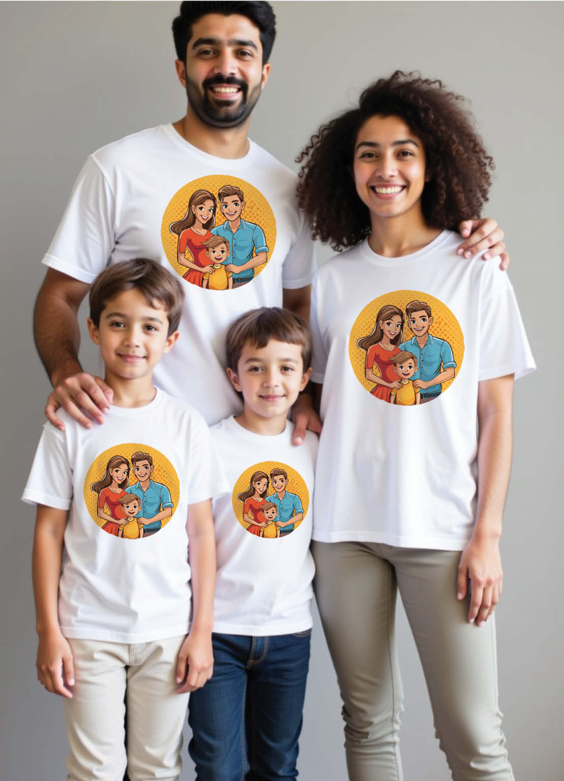 Jaipur City Palace Family Matching T-Shirts – Majestic and Classic Prints