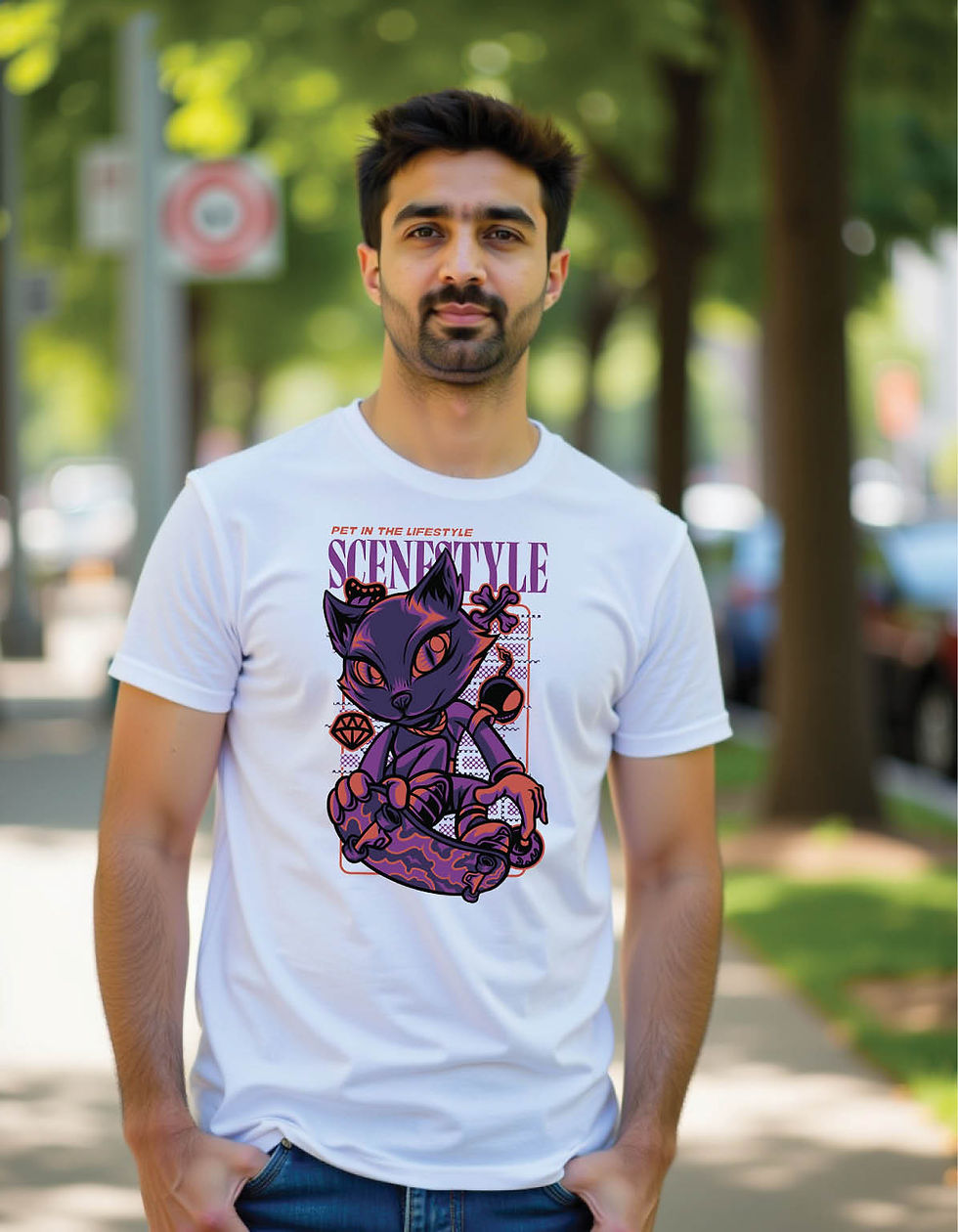 Brick Beast Regular Tee with Urban Monster Graphic Design