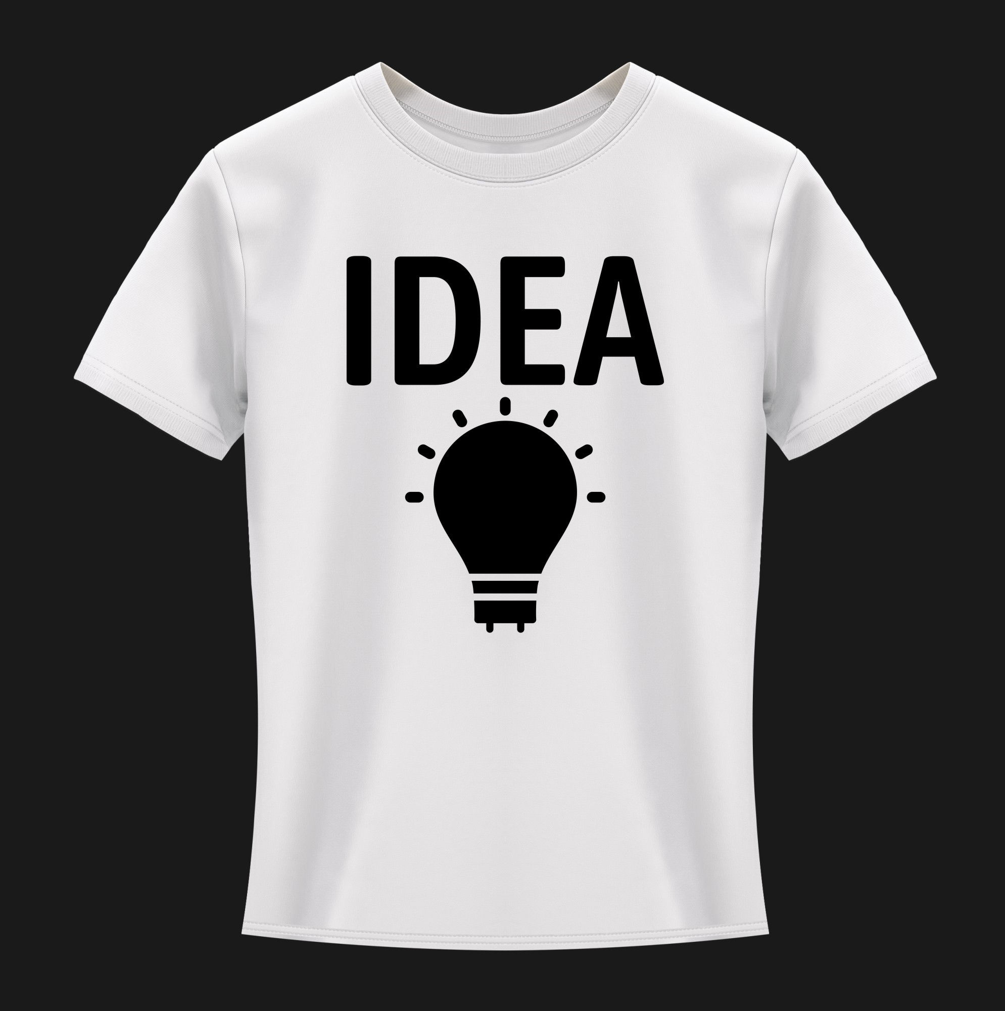 idea typography printed t shirts