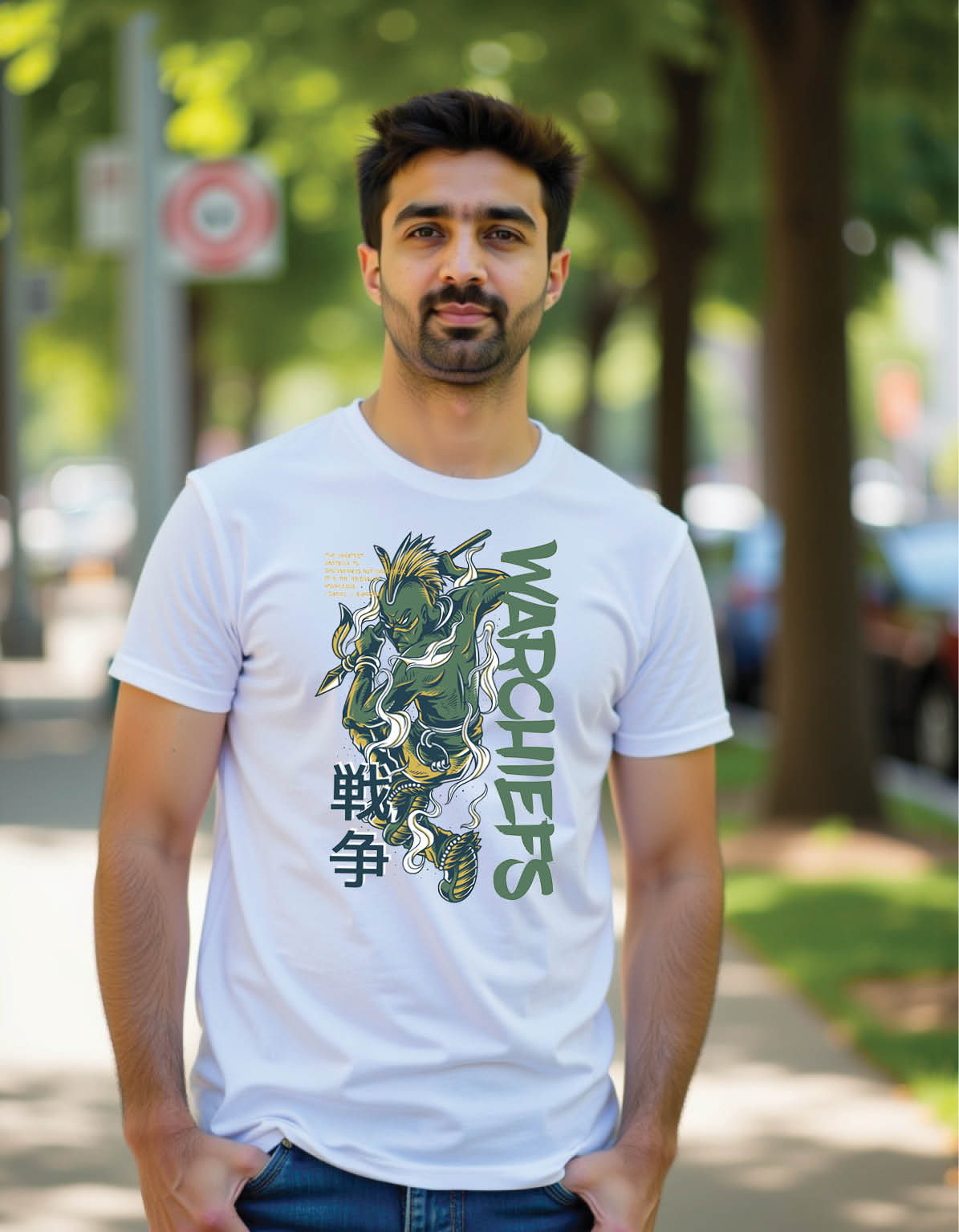Urban Wave Classic Tee with City Tide Graphic in Black Ink