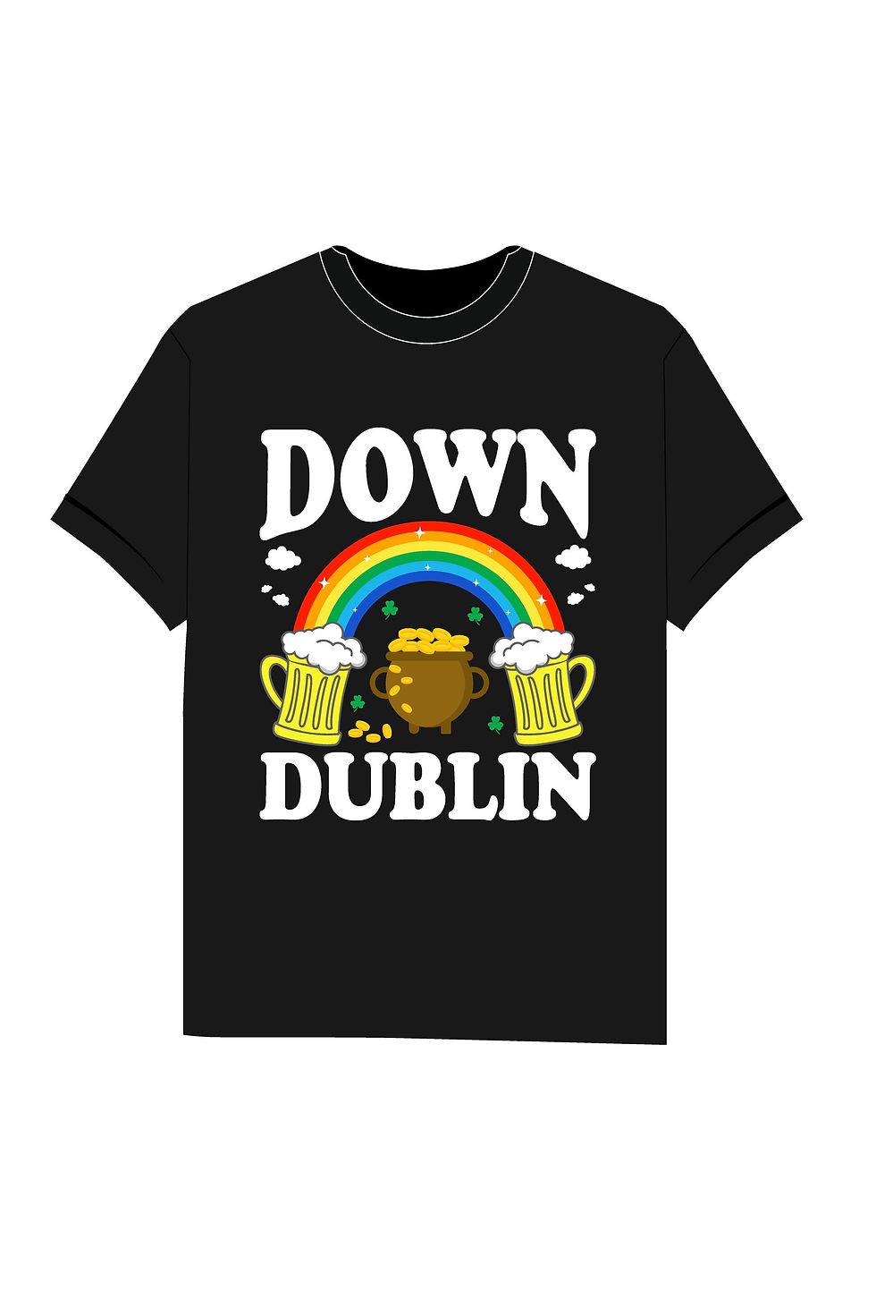Thumbnail: not lucky just blessed typography printed t shirts