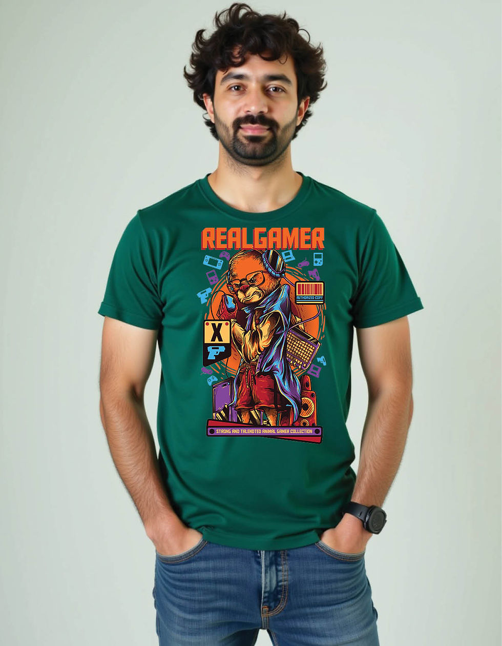 Thumbnail: Slate Strike Regular Streetwear Shirt with Stone Bolt Artwork