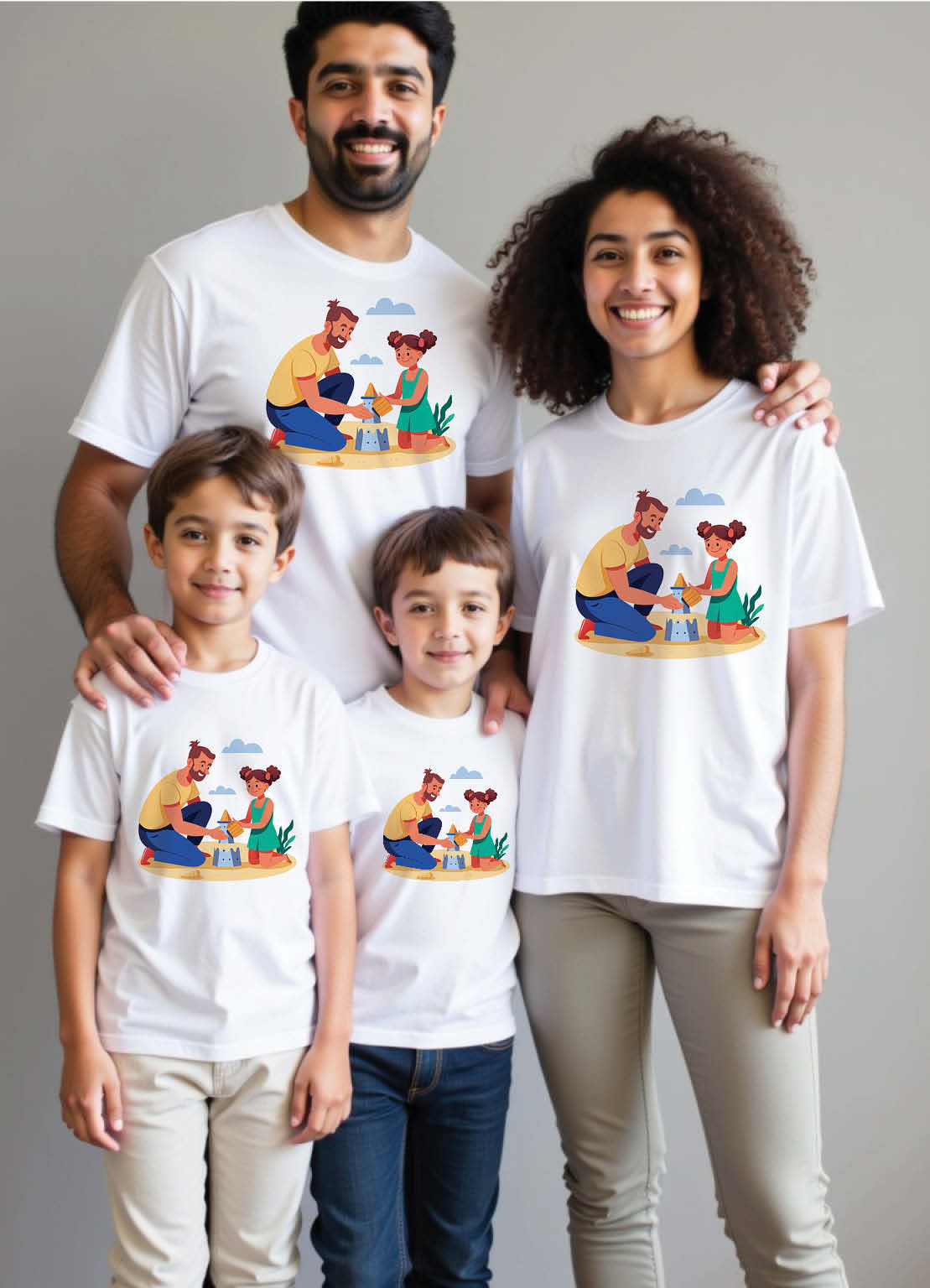 Hyderabad Shine Family Matching T-Shirts – Radiant and Beautiful for All"