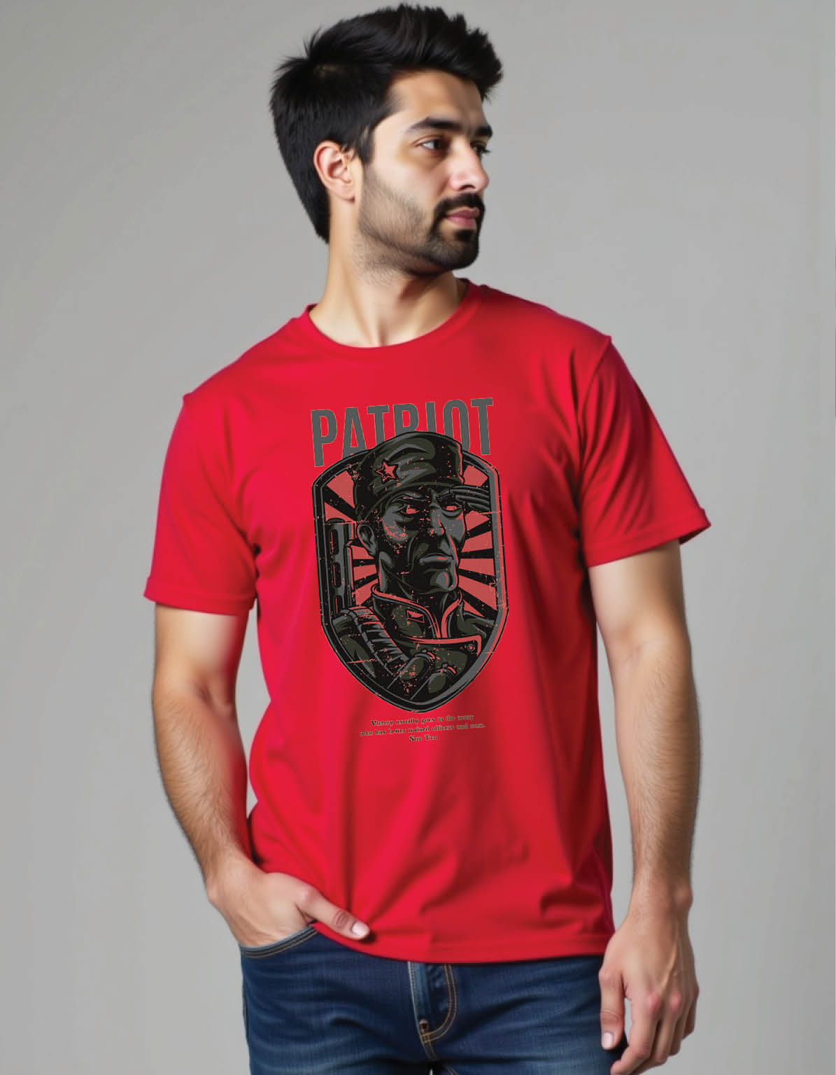 Razor Road Standard Fit Tee with Sharp Path Graphic Design