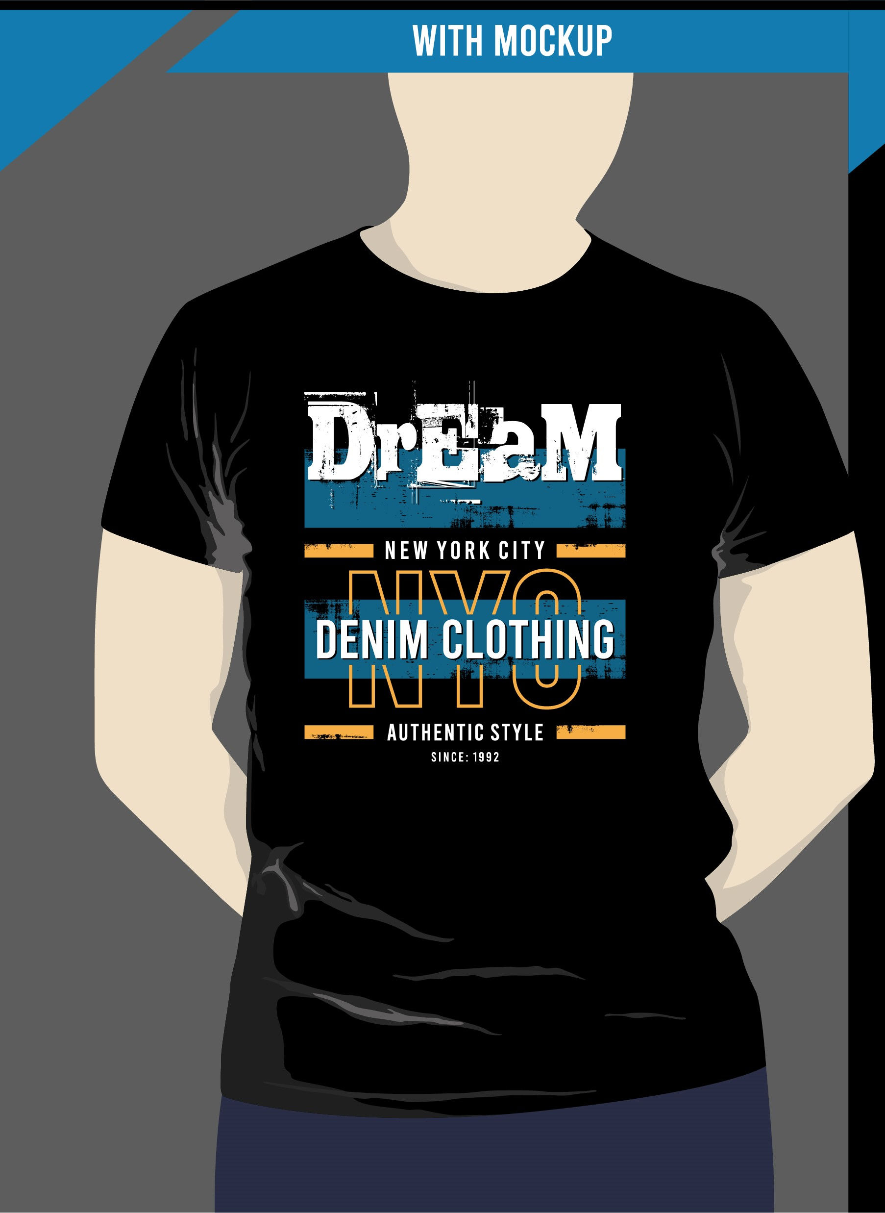 gream nyc denim clothing typography printed t shirts
