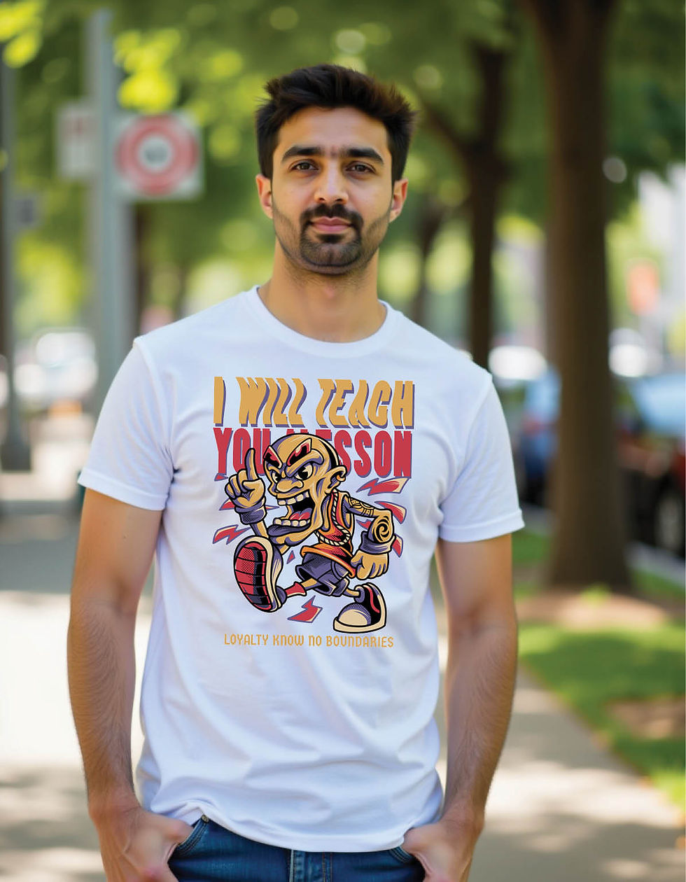 Rage Angel Graphic Tee in Regular Fit with Wings and Graffiti Ink