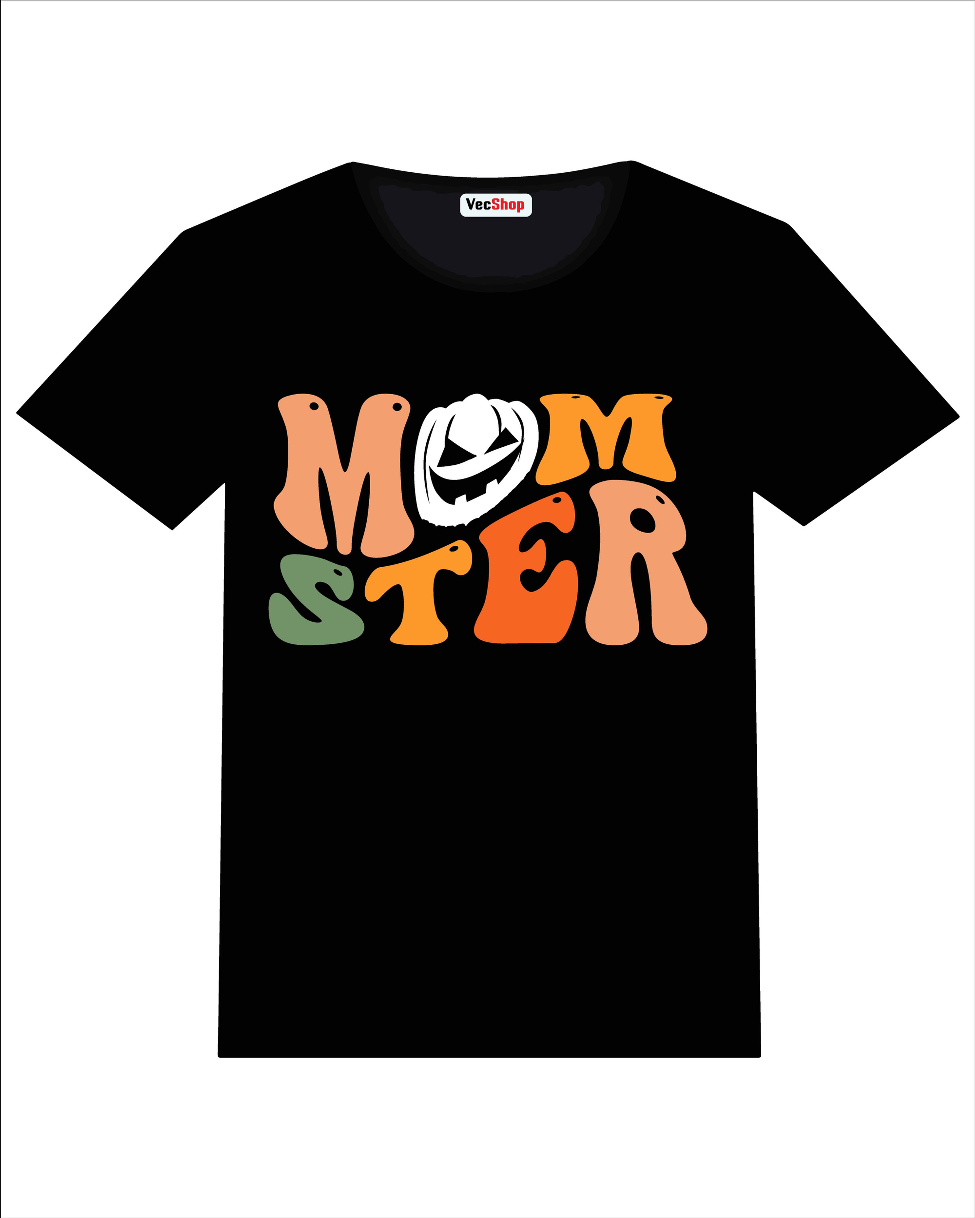 momster halloween typography t shirt momster t shirt