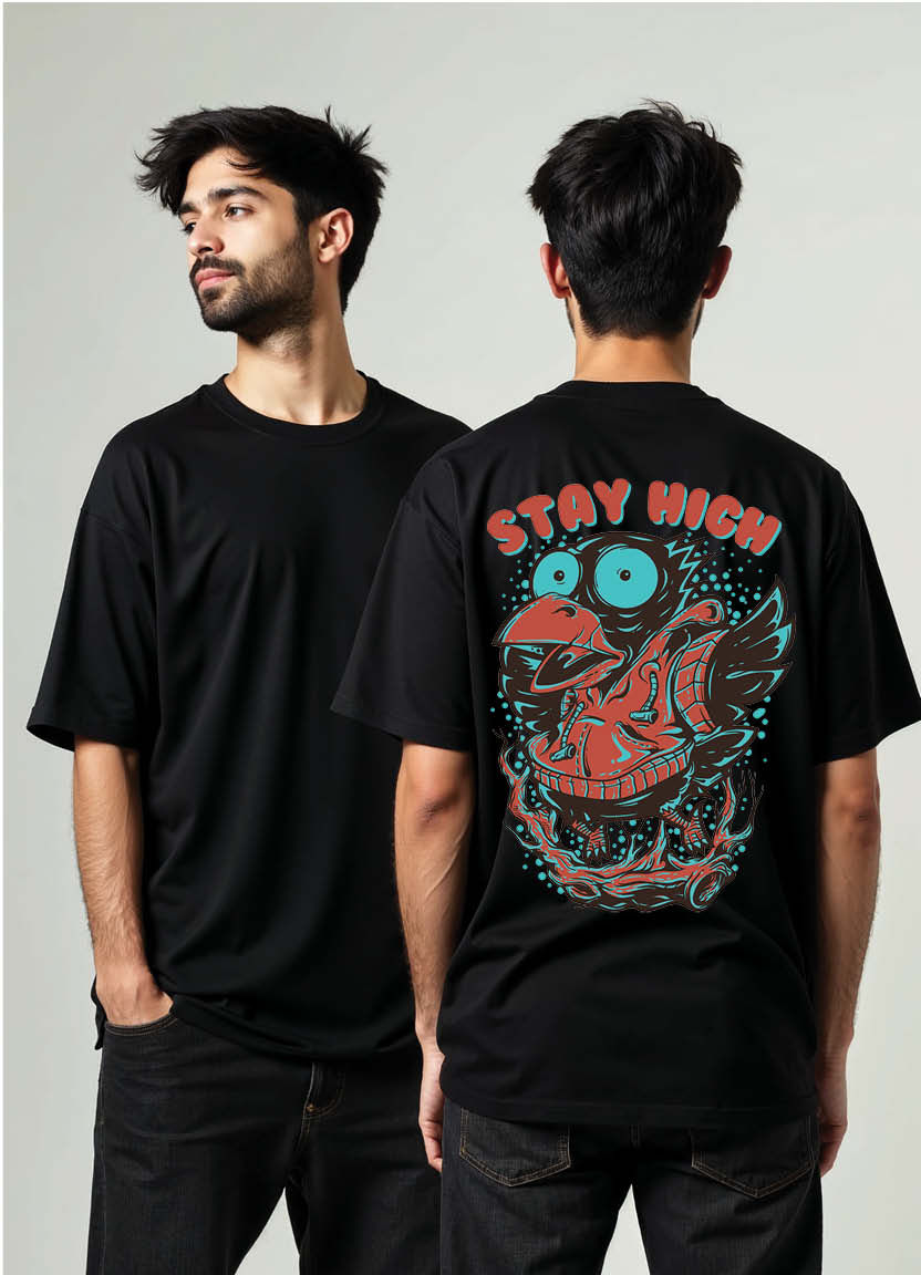 Retro 90s Vibes Oversized T-Shirt for Streetwear Fans with Vintage Graphics