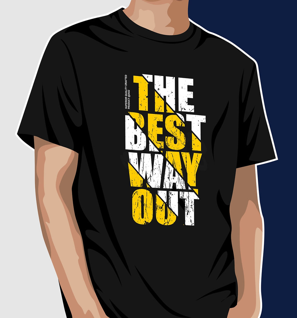 the best way out oversized typography printed t shirts