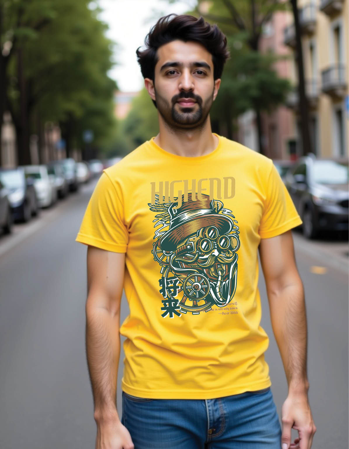 Razor Dust Regular Fit T-Shirt with Sharp Dust Print Design
