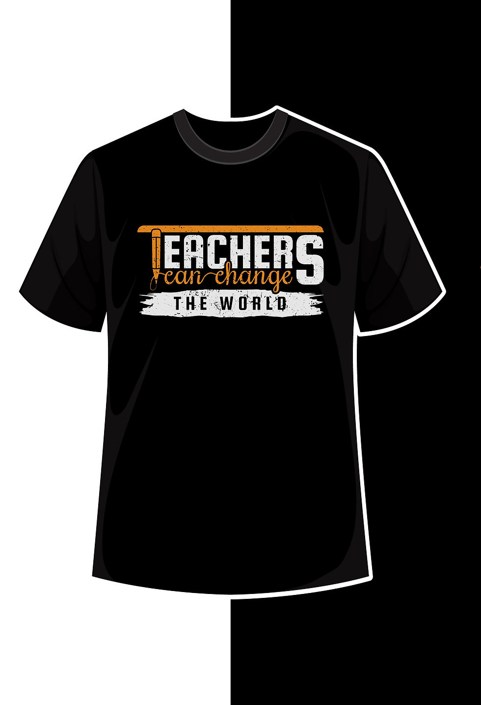 teachers can change the world typography printed t shirts teachers t shirts
