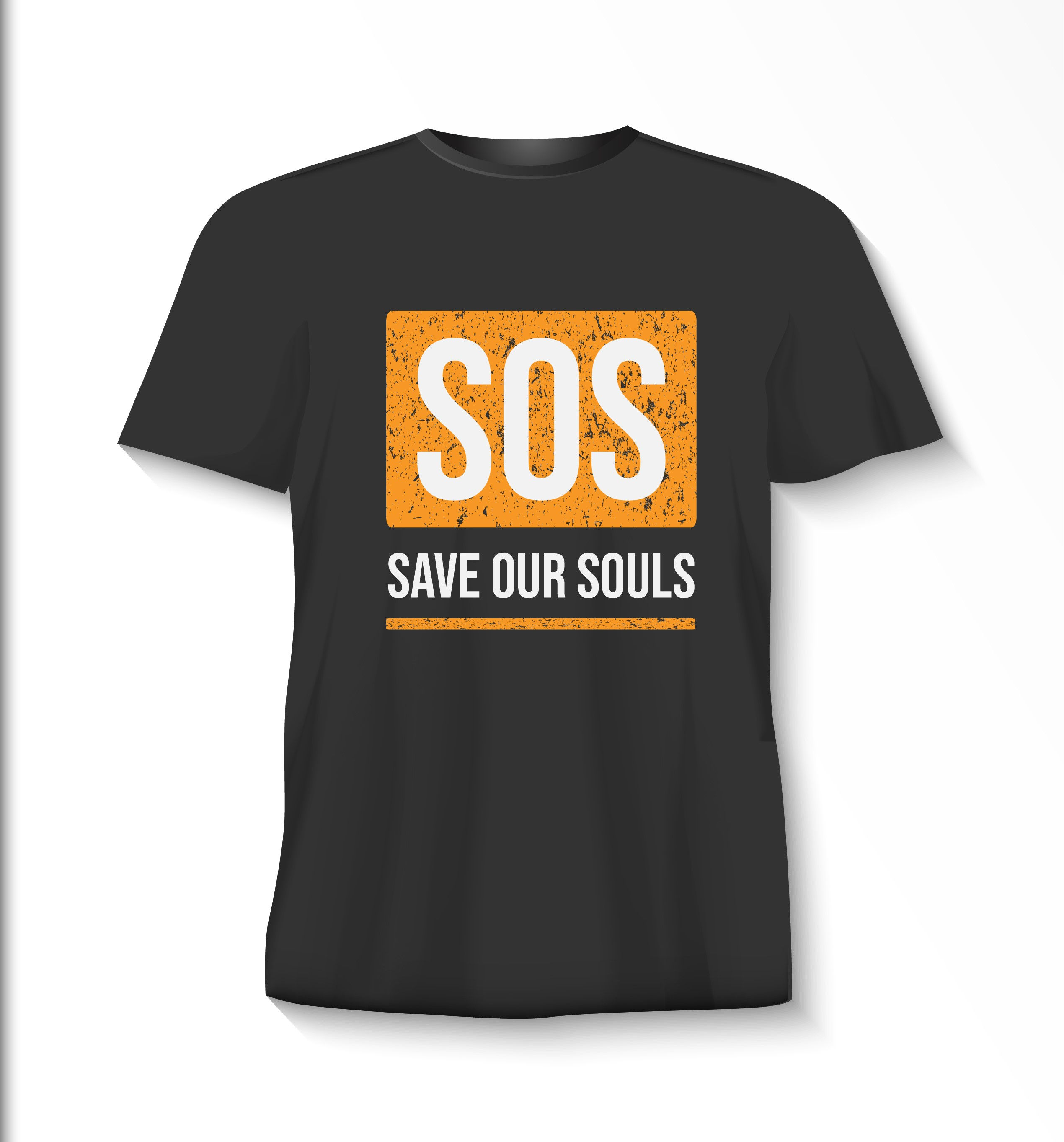 save our souls typography printed t shirts