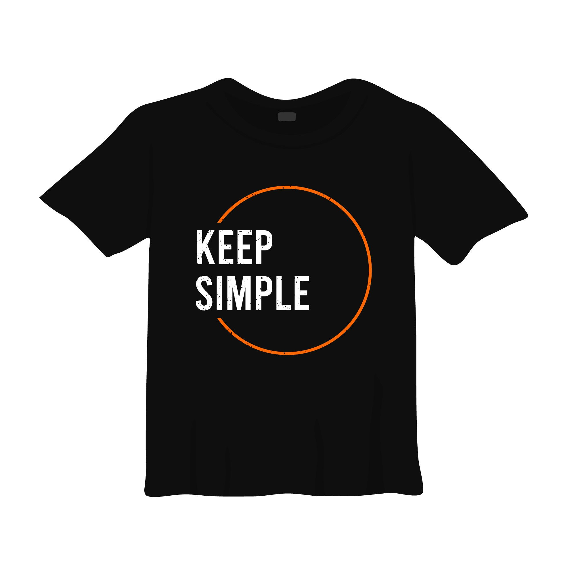 keep simple typography printed t shirts