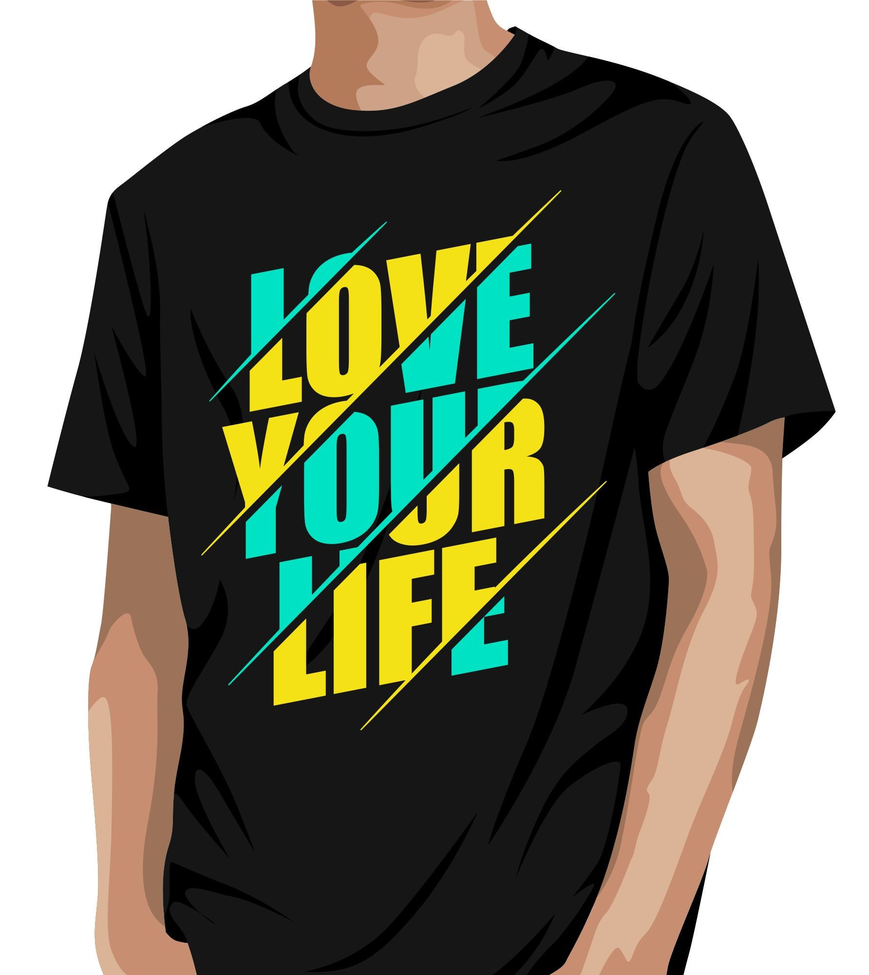 love your life oversized typography printed t shirts oversized printed t shirts