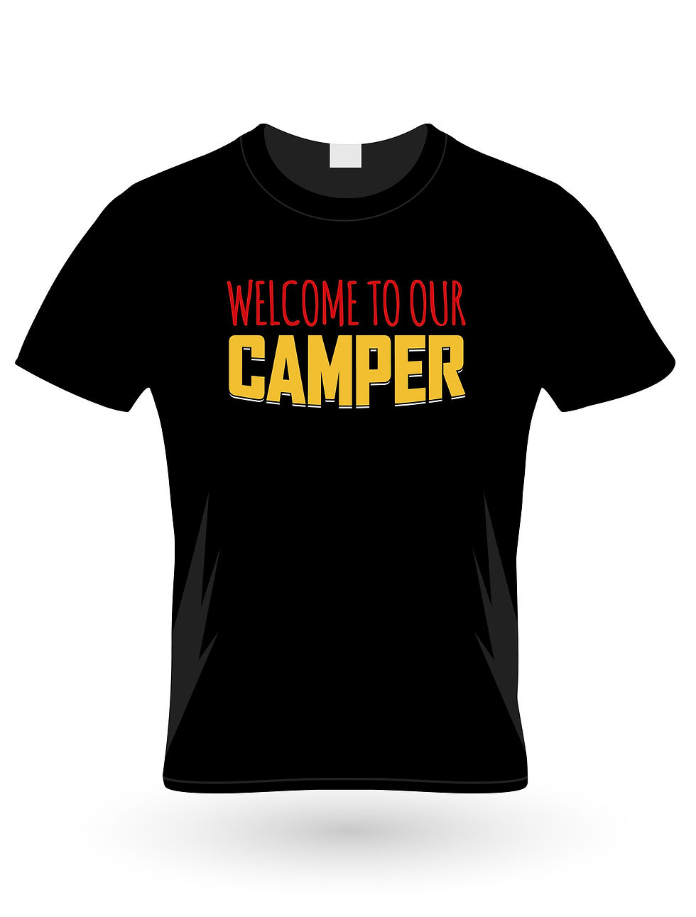 welcome to our camper graphic printed t shirt.