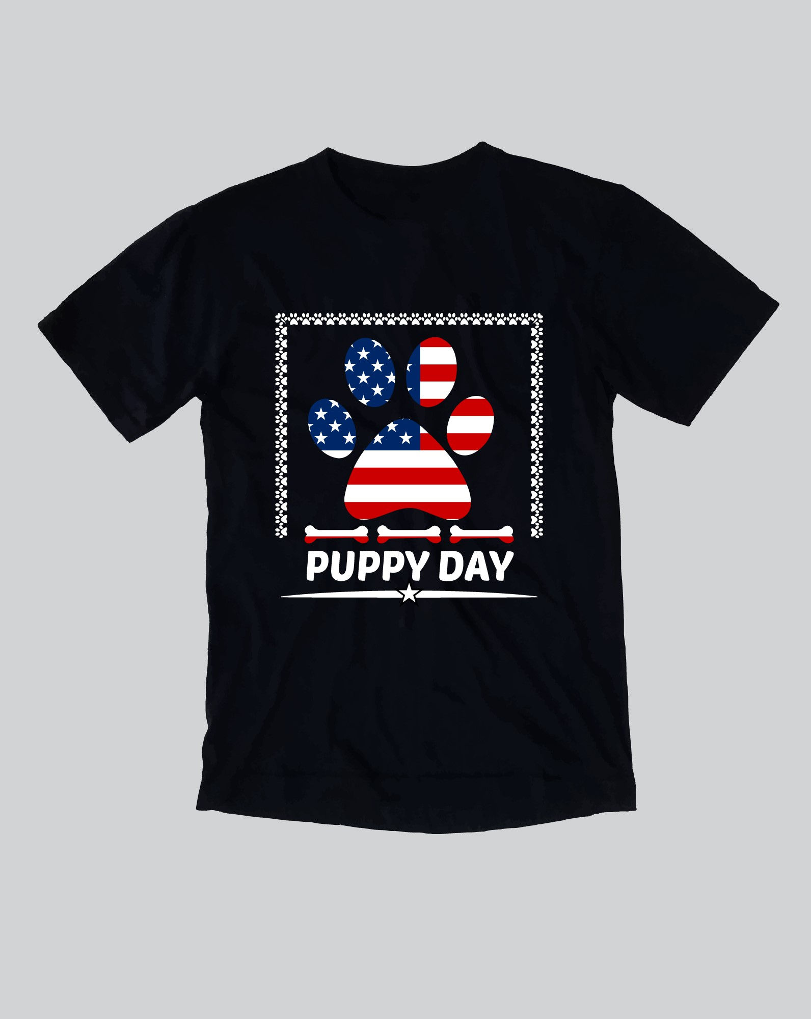 dog lover typography t shirt