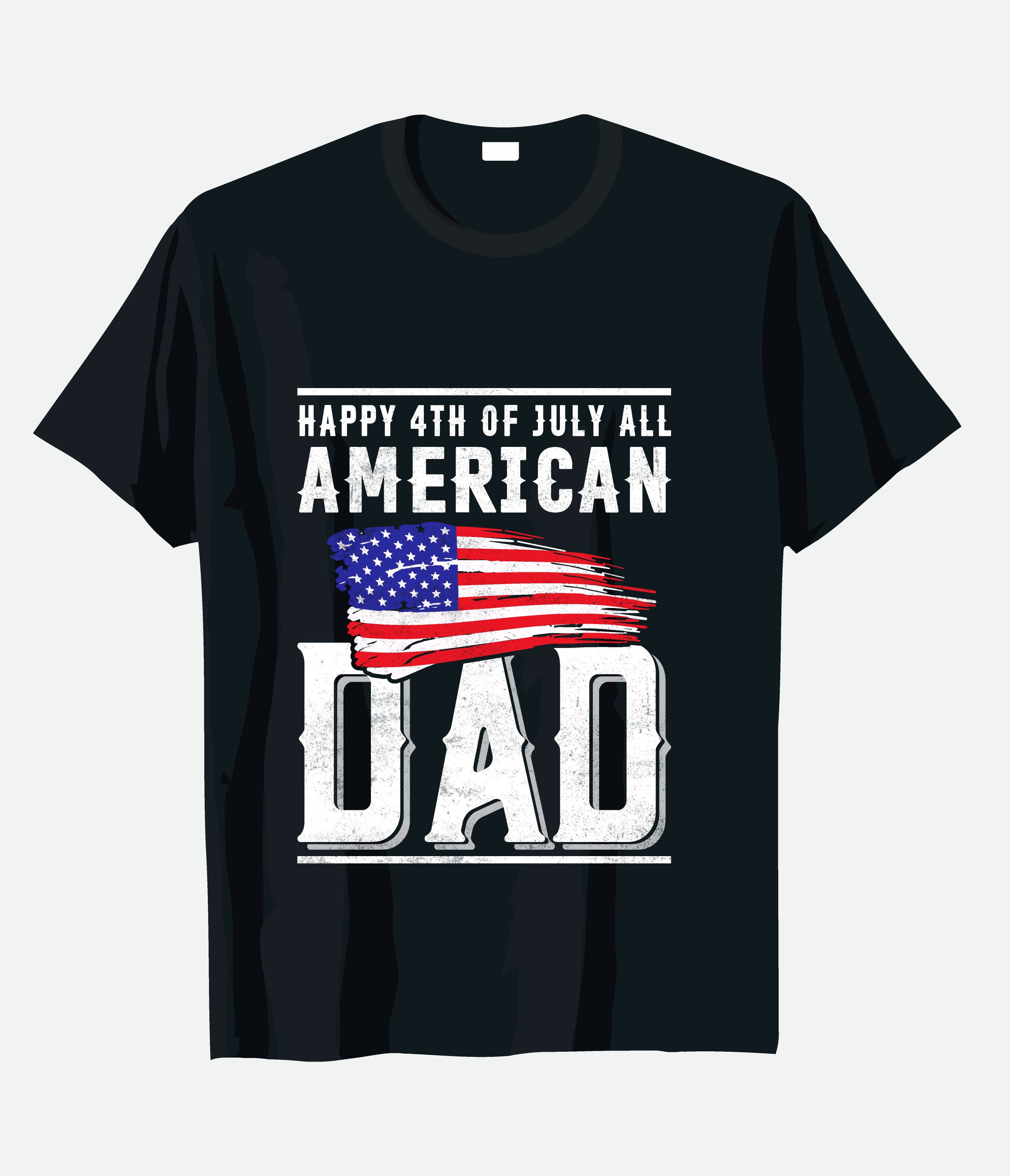 Happy 4th of july al american dad typography t shirt