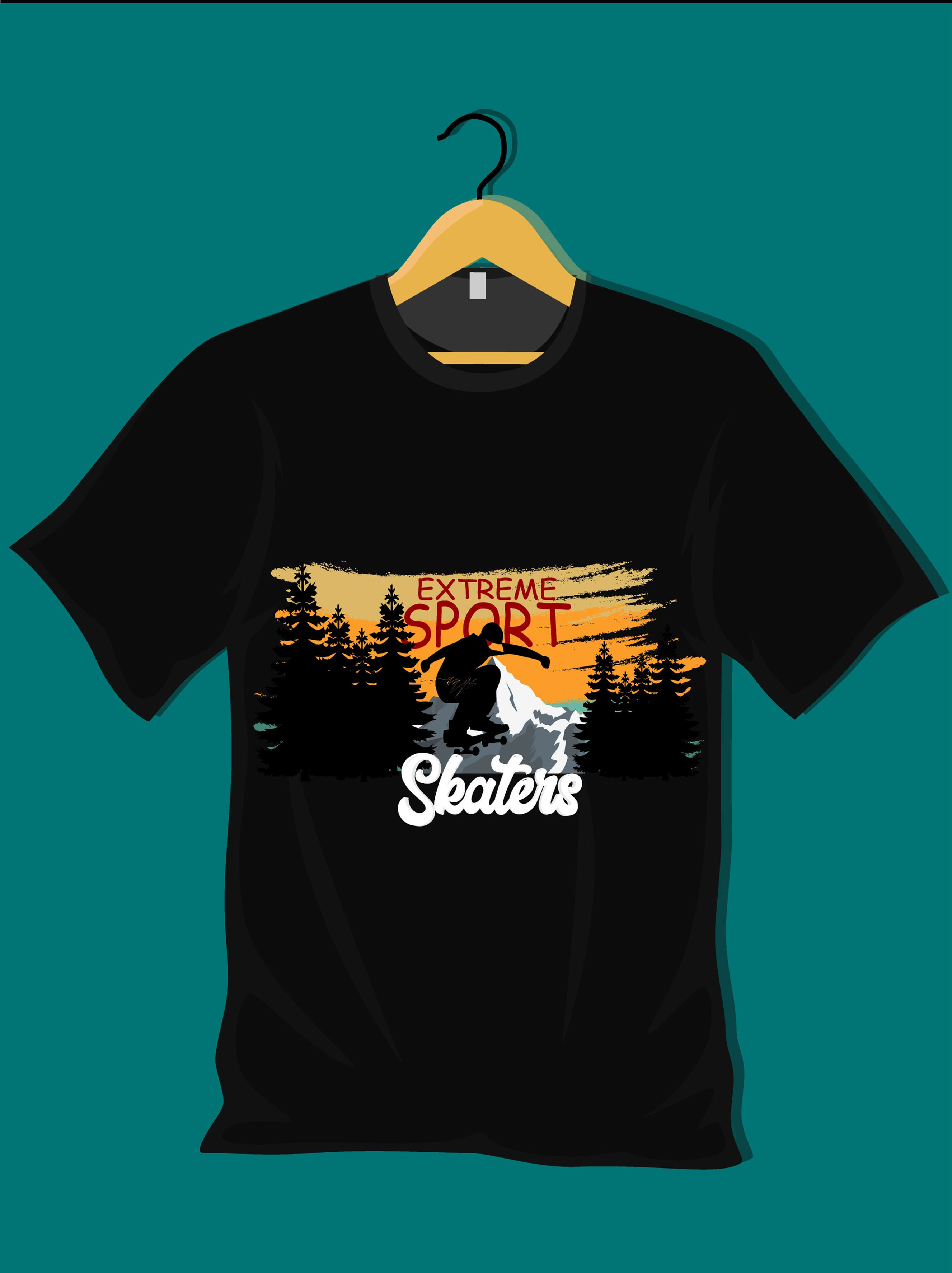 extreme sport skaters graphic t shirt big sport skaters t shirt