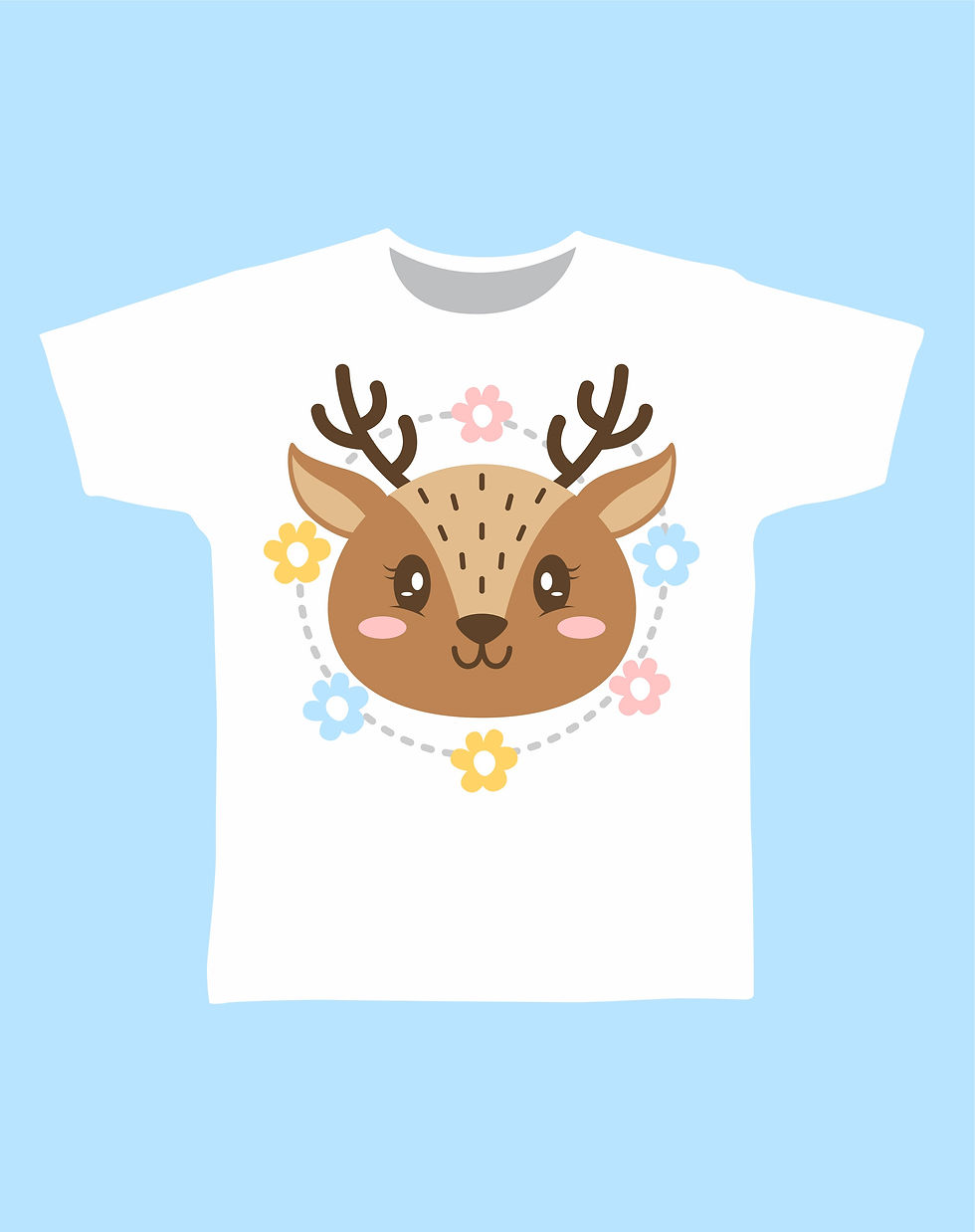 Thumbnail: Cute deer, dinosaurs play,cupcak kids tshirts / Buy kids Graphic T-shirts Online