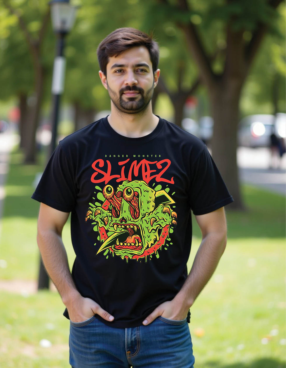 Thumbnail: Shadow Flux Standard Fit Tee with Dark Flow Graphic Print Art