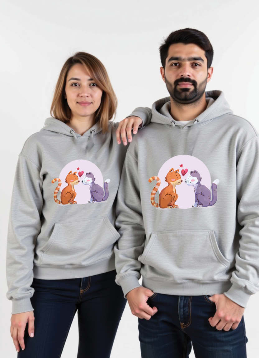 Thumbnail: Together Since Matching Couple Hoodies – Custom Date Design for Romantic Lovers