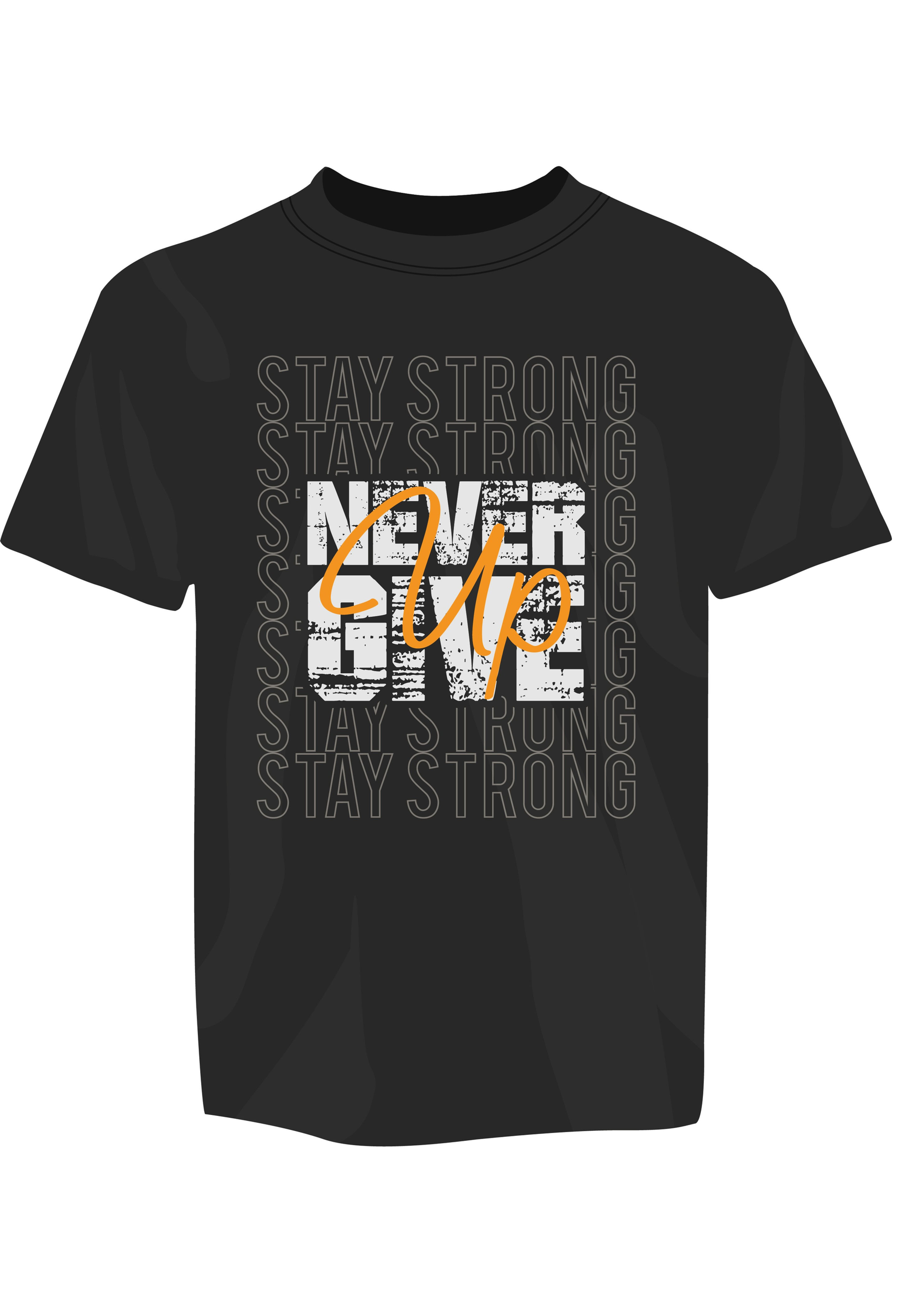 never give up typography printed t shirts motivational quotes printed t shirts