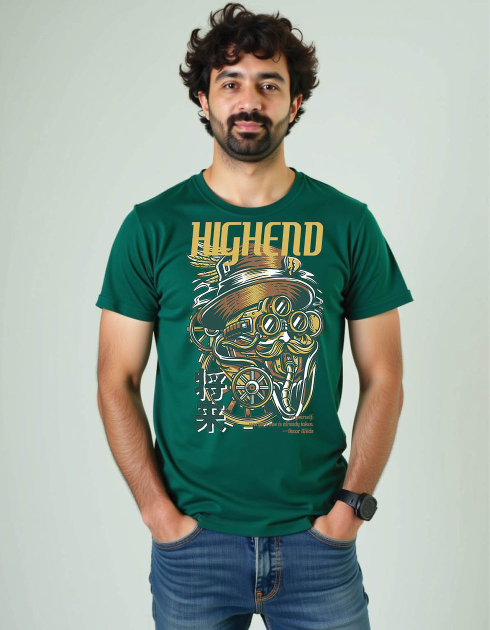 Thumbnail: Razor Dust Regular Fit T-Shirt with Sharp Dust Print Design