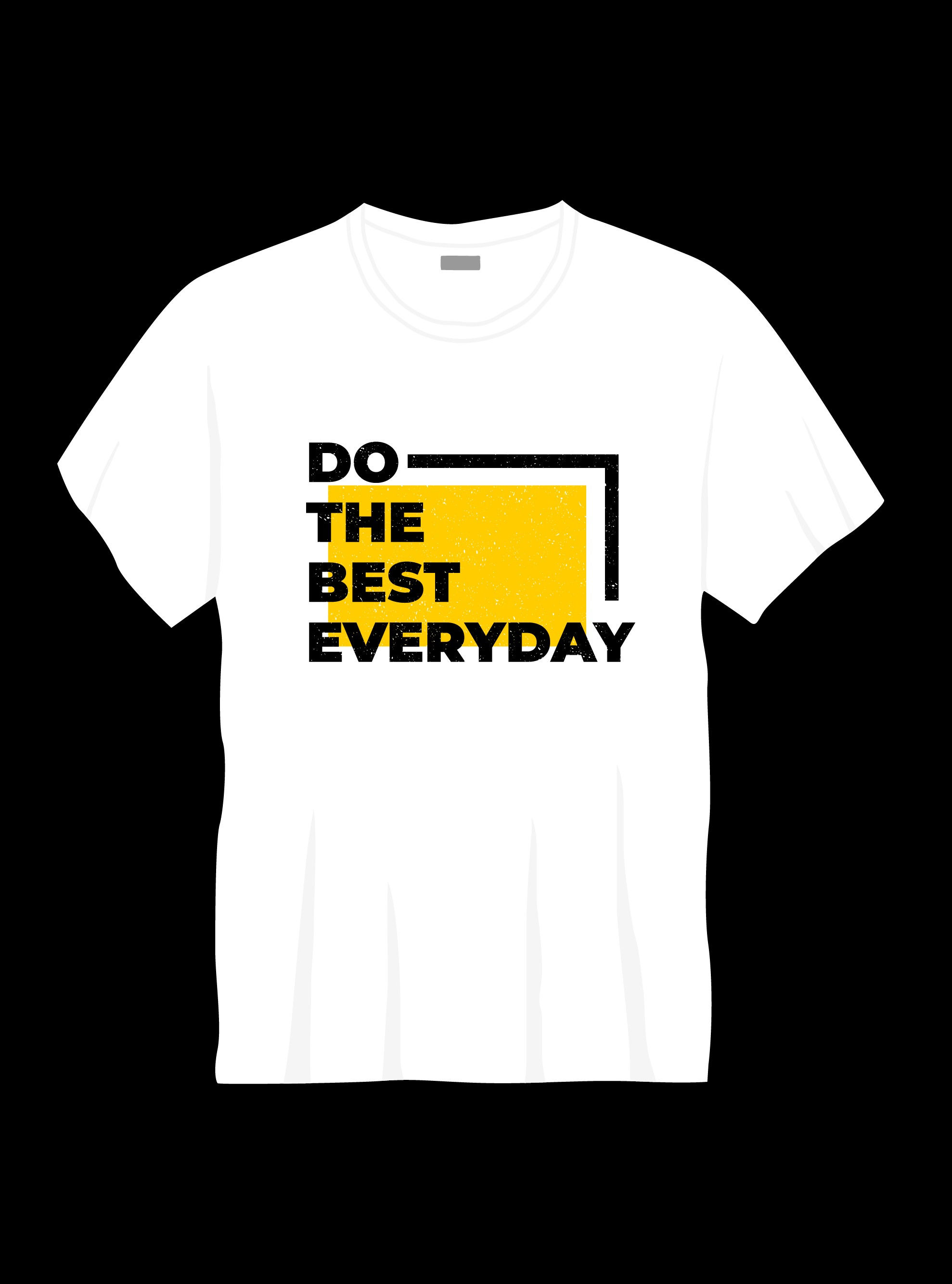 do the best everyday typography printed t shirts