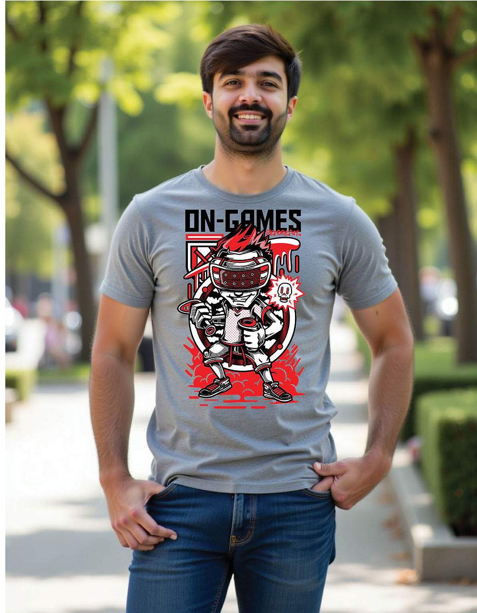 Thumbnail: Razor Flux Regular Fit T-Shirt with Sharp Flow Street Design