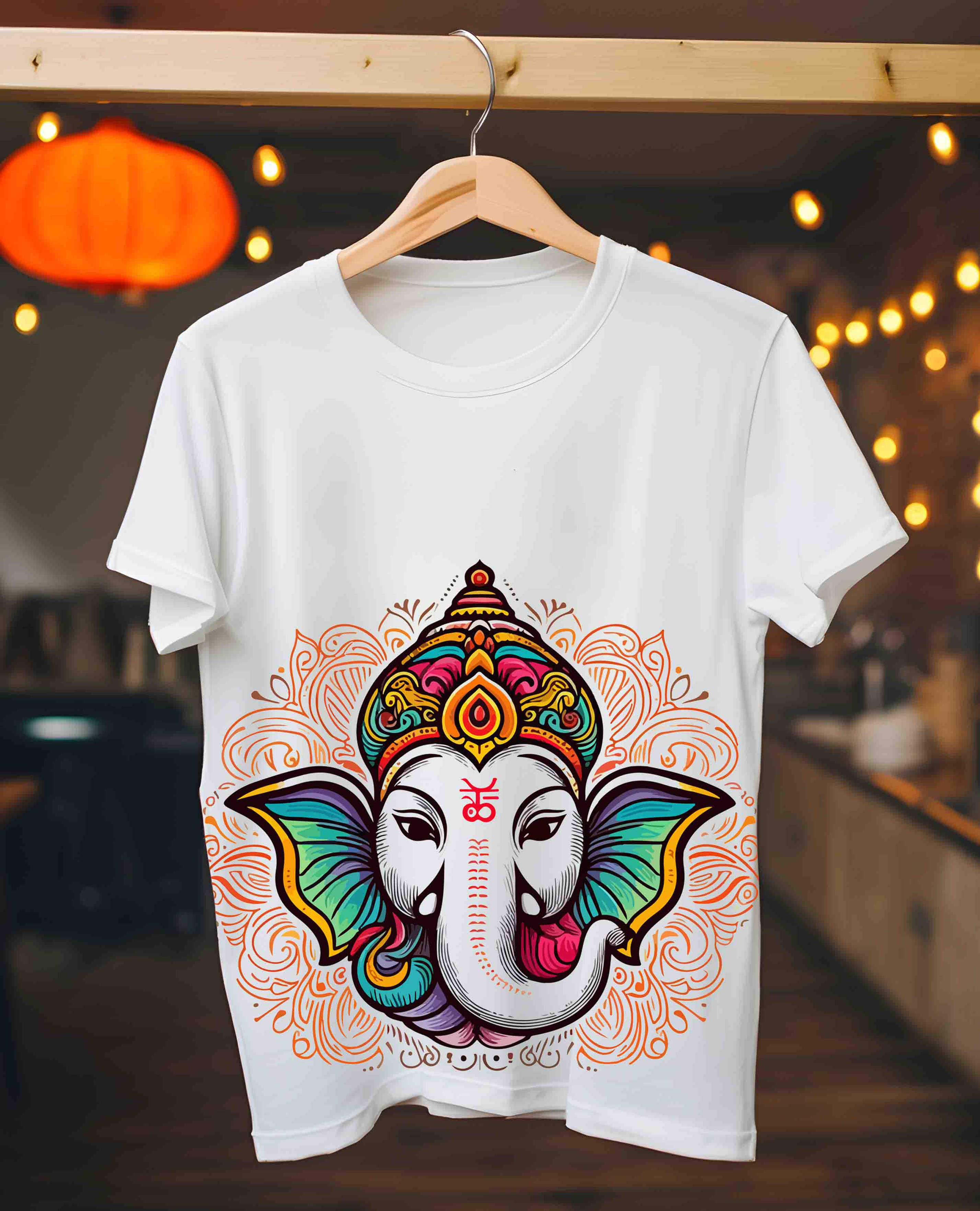Puducherry Full Graphic Ganesh Utsav T-Shirts: French Riviera of the East in Ful
