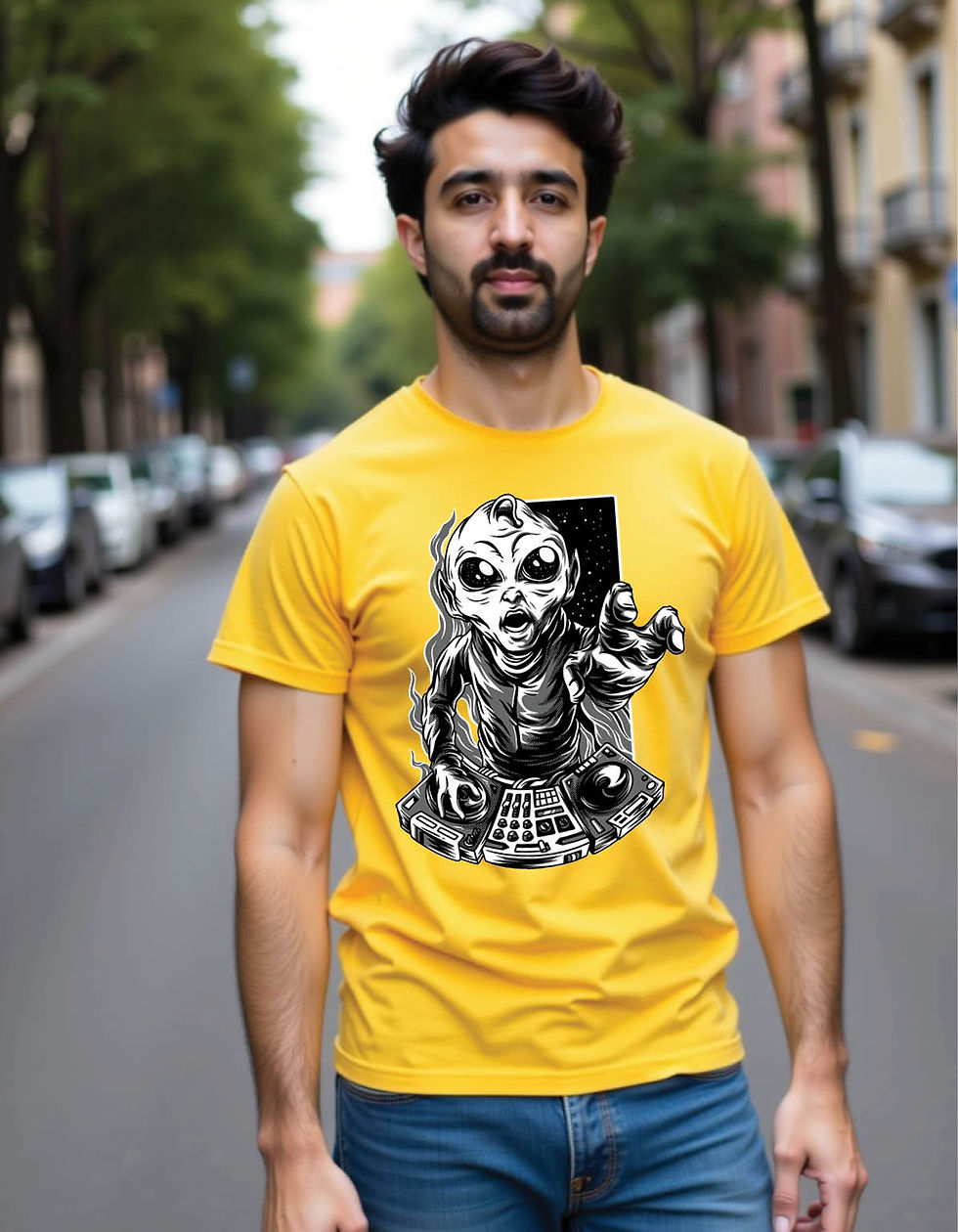 Shadow Dust Classic Tee with Dark Dust Street Print in Ink