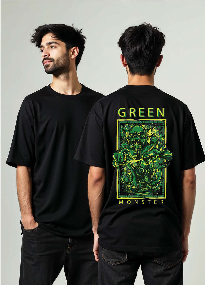 Virtual Reality Vibes Oversized Graphic T-Shirt with Futuristic Style