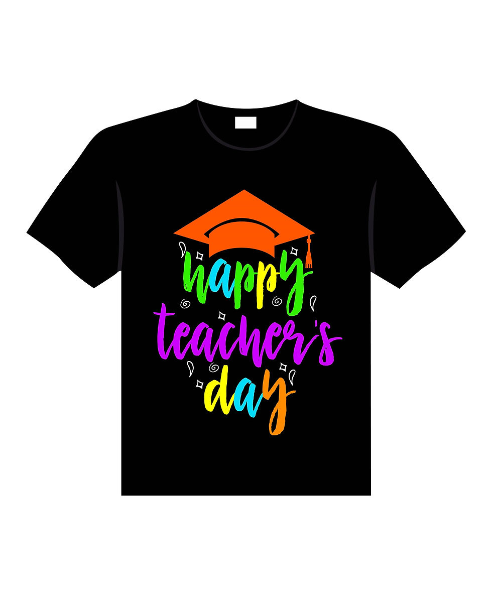 happy teachers day typography printed t shirts happy teachers day print t shirts