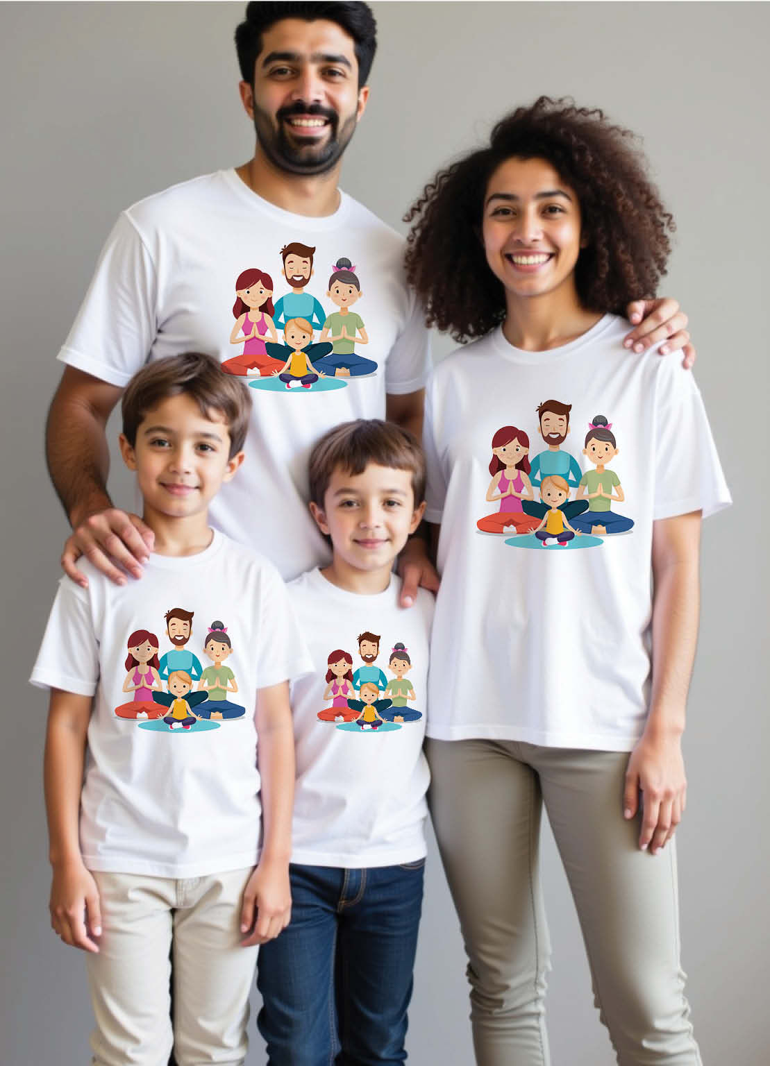 Delhi Rajouri Garden Family Matching T-Shirts – Bold and Stylish for All