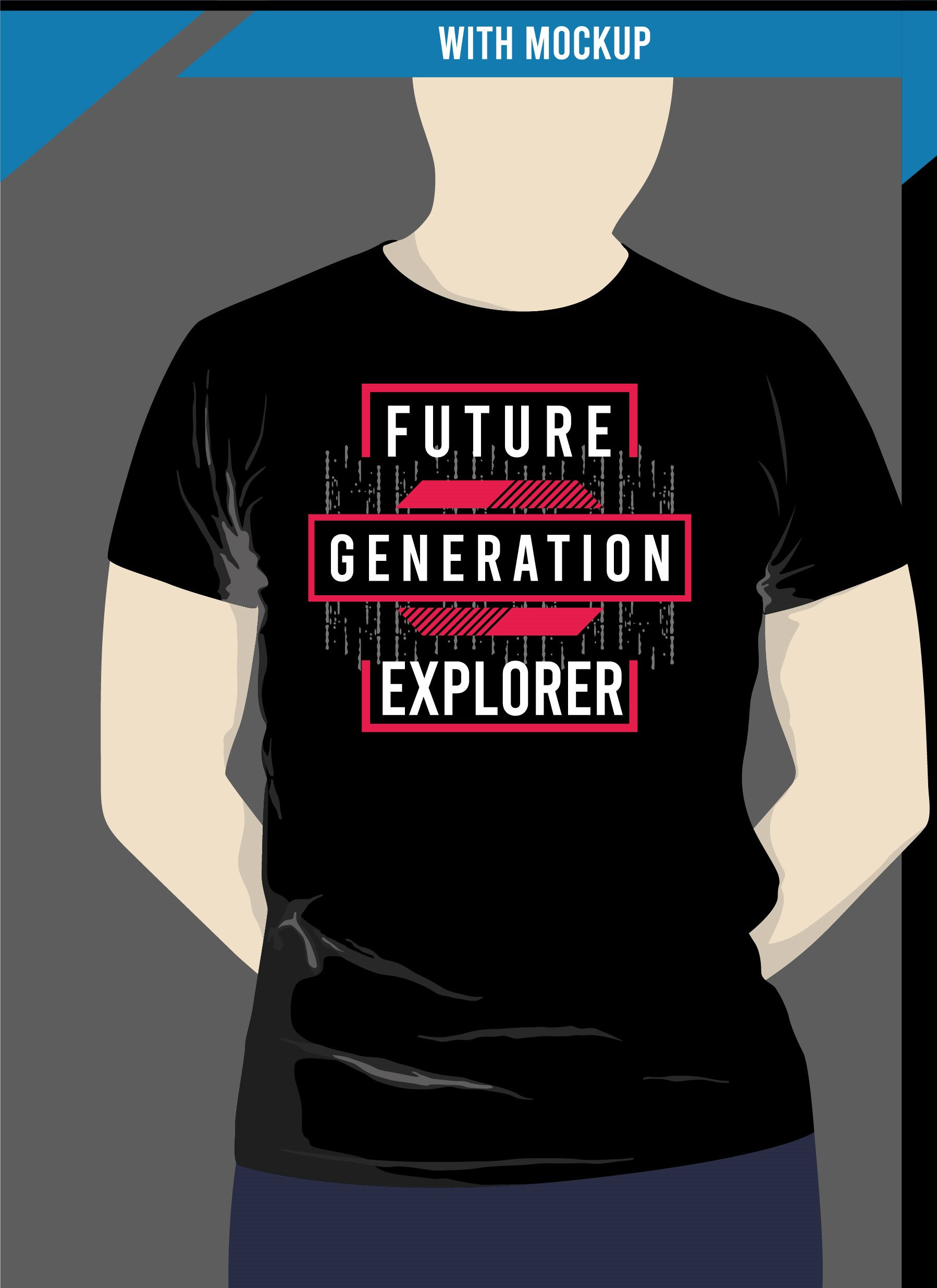future generation exlorer typography printed t shirts