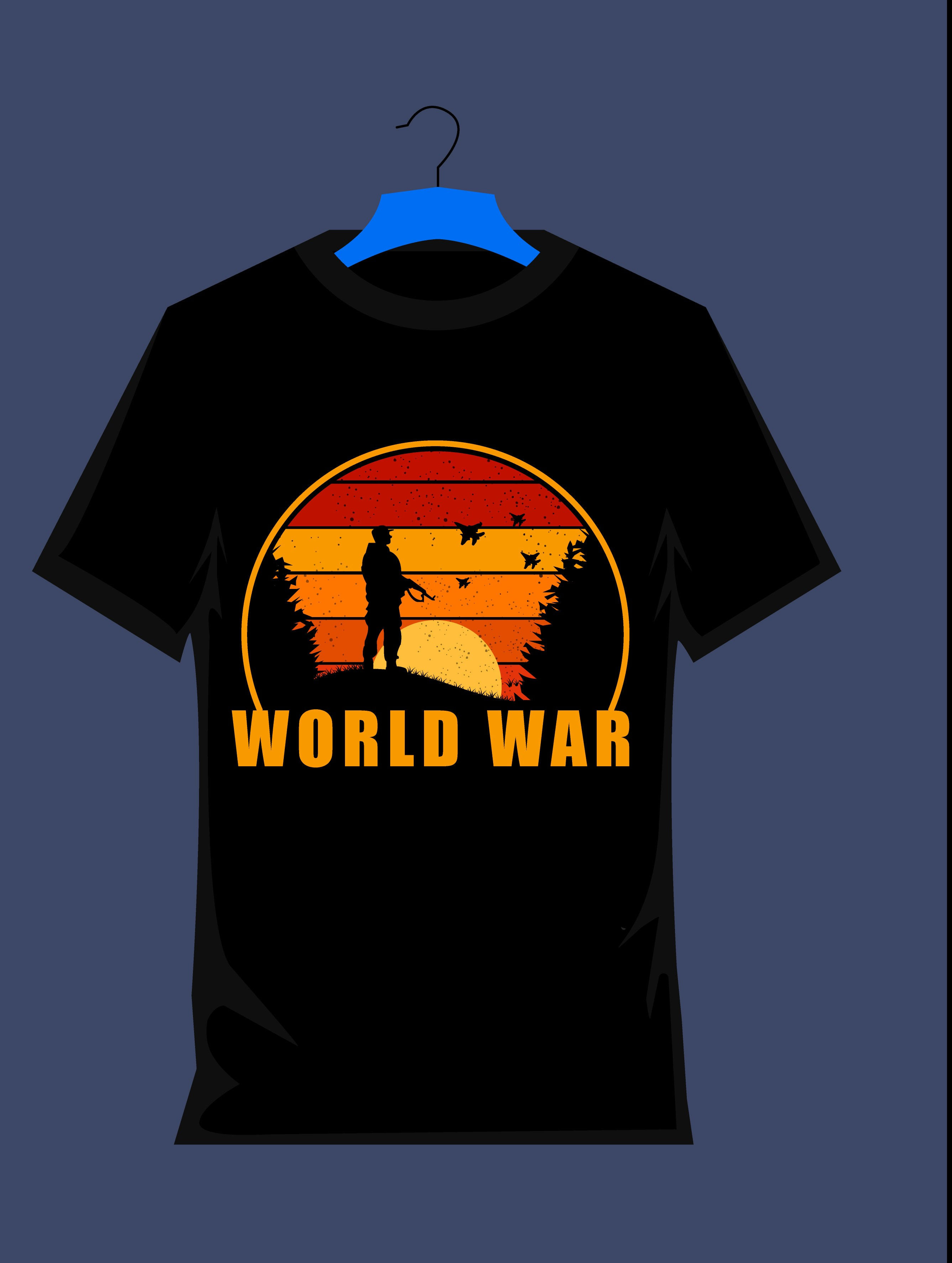 world war forest graphic t shirt