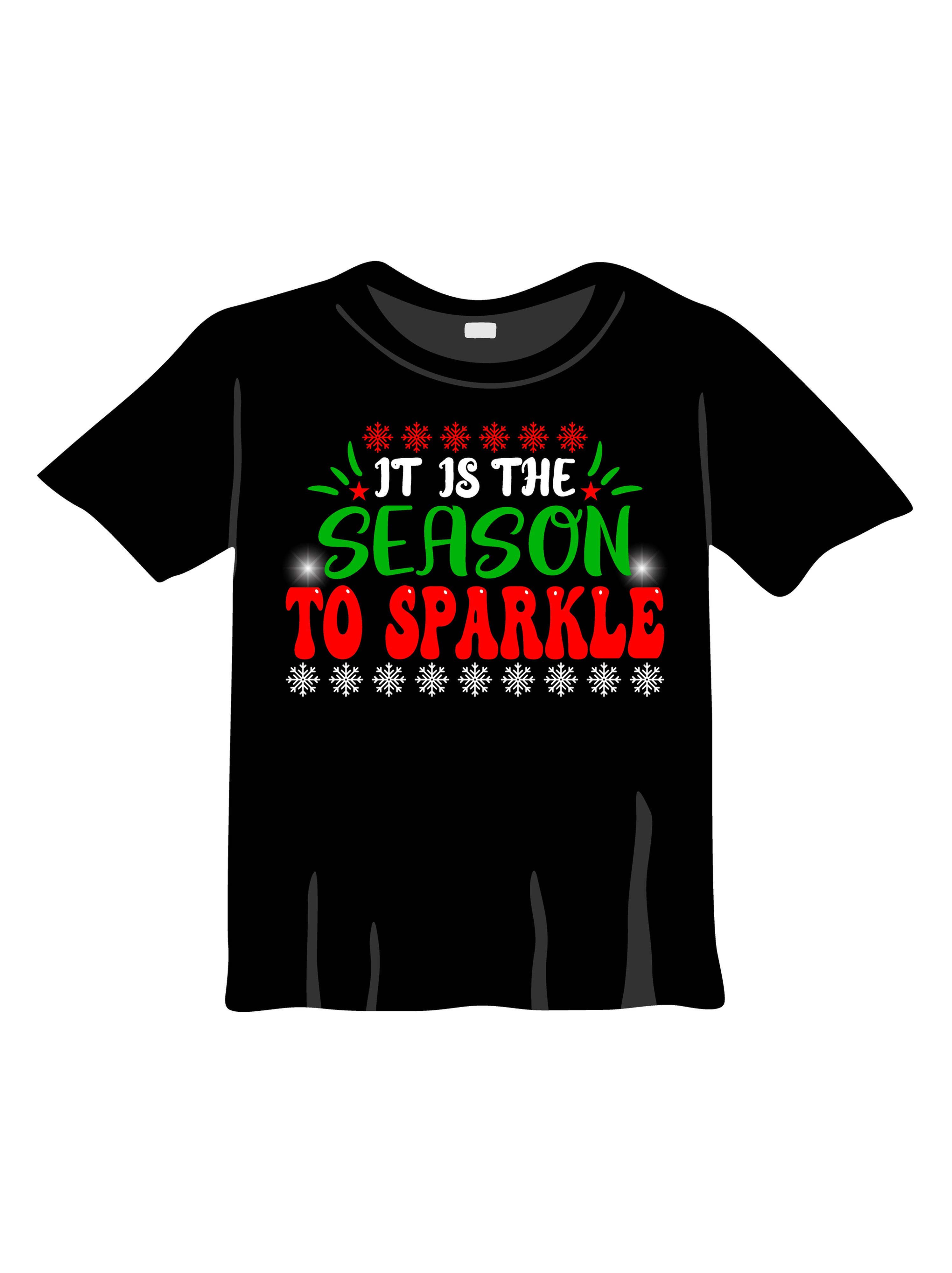 it it is the season to sparkle graphic printed t shirts