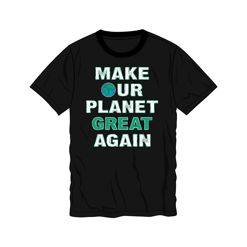 make our planet great again oversized typography printed t shirts