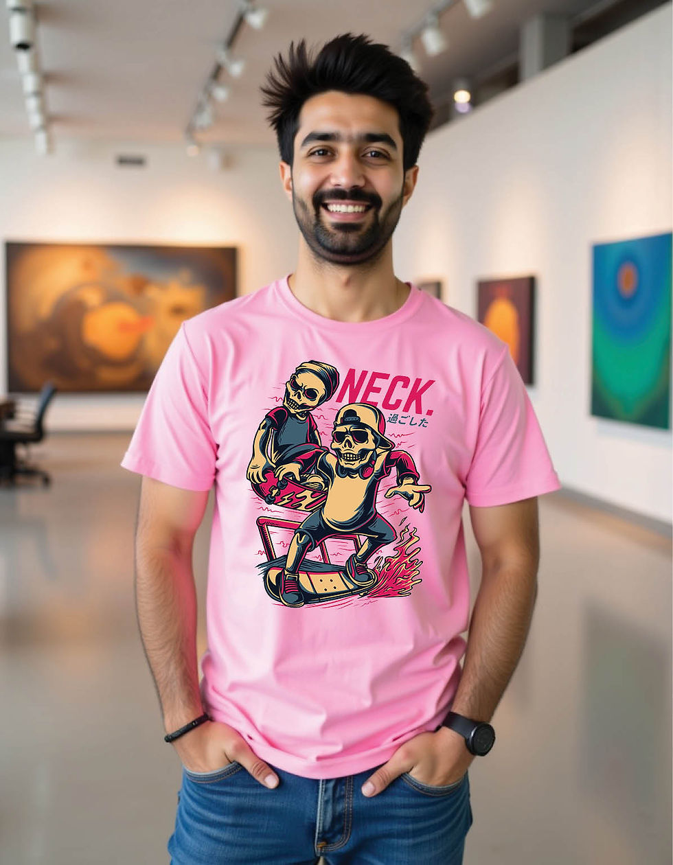 Thumbnail: Asphalt Rift Standard Tee with Urban Crack Print in Black Ink
