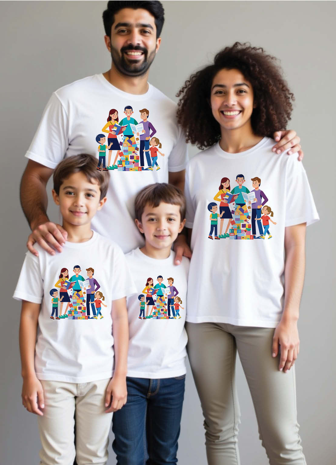 Delhi Noida Family Matching T-Shirts – Urban Cool for Every Age