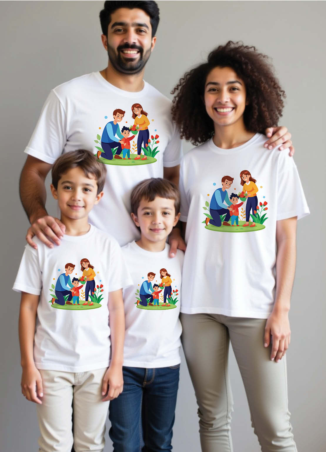 Shillong Hilltop Family Matching T-Shirts for Nature & Music Festival Trips