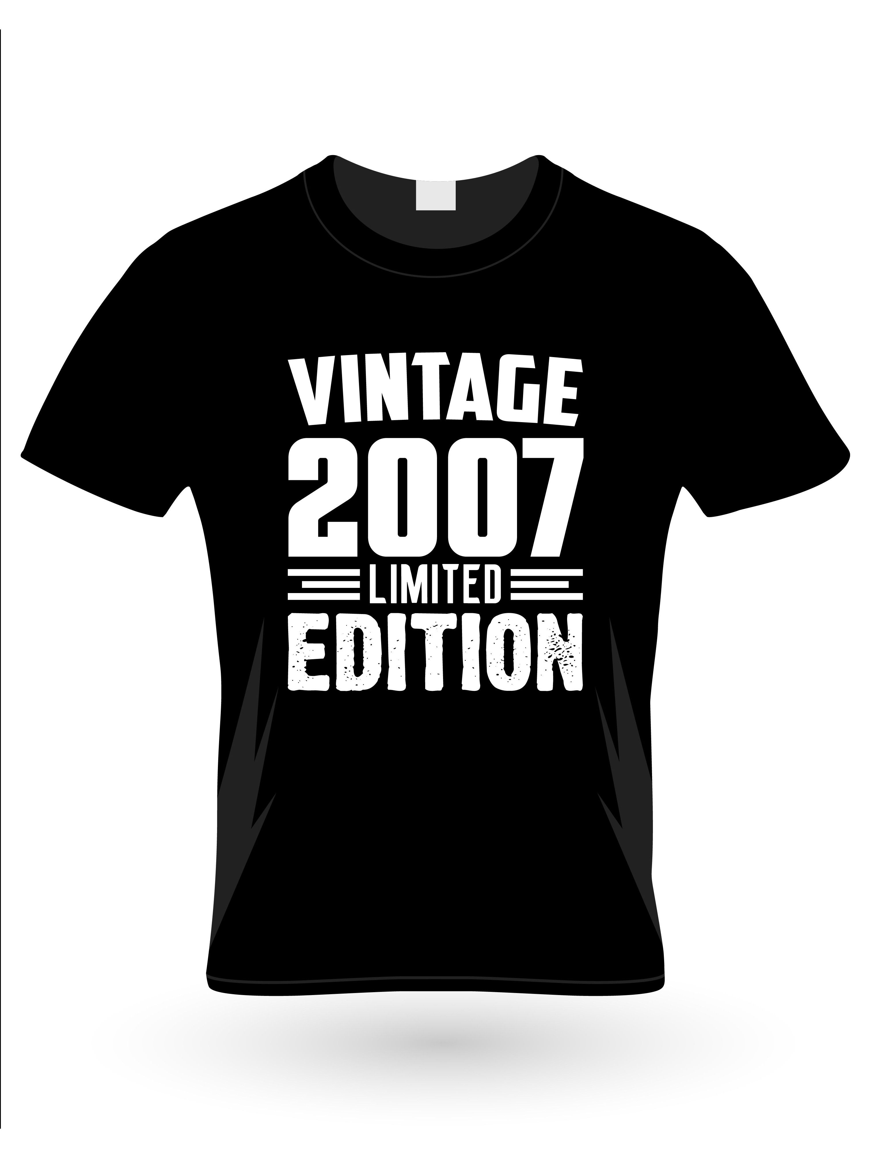 vintage 2007 limited edition typography t shirts 2007 vintage t shirts