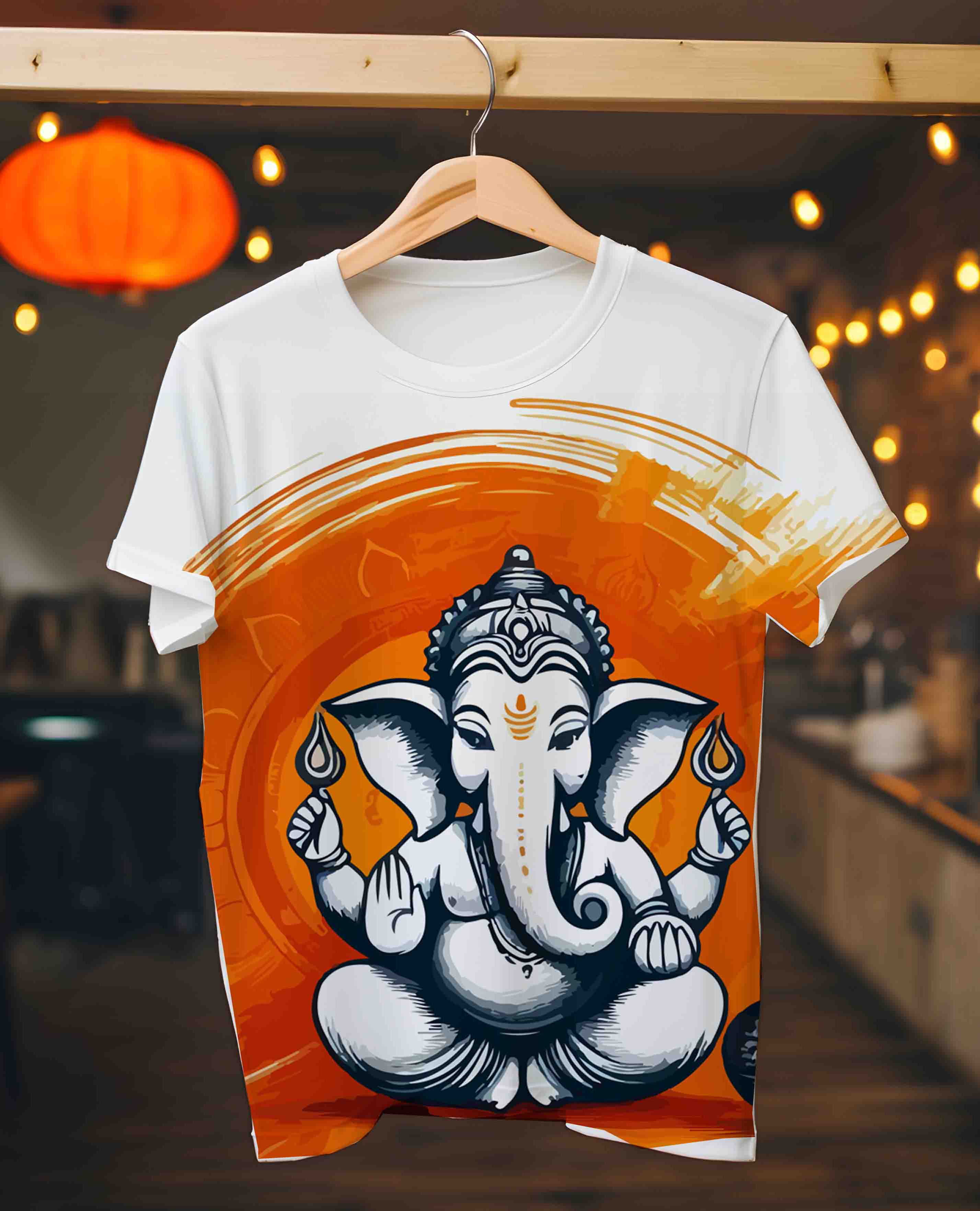 Panipat Full Graphic Ganesh Utsav T-Shirts: Textile City’s Full Color Festivity