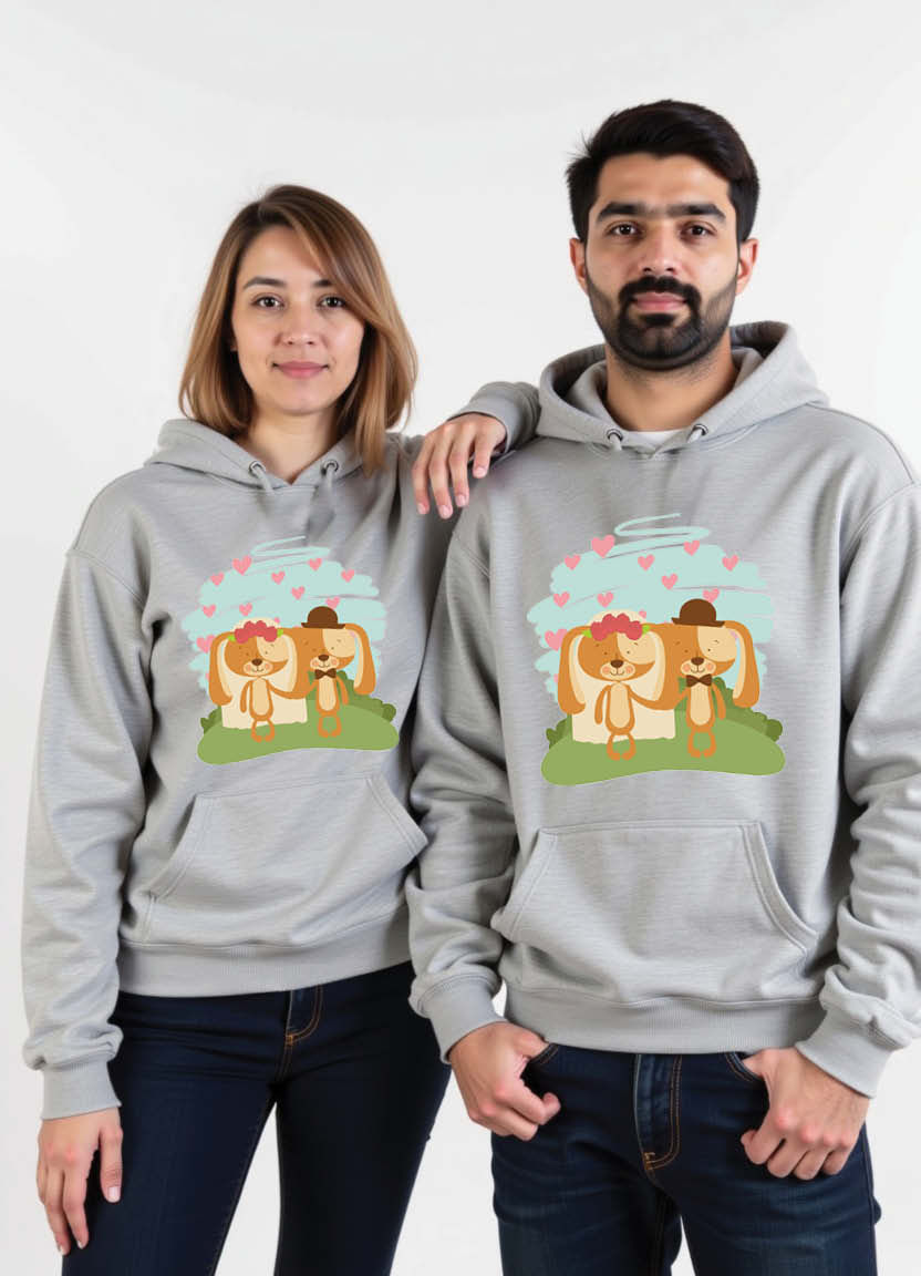 She’s My Peace & He’s My Power” – Printed Hoodie for Strength-Based Love