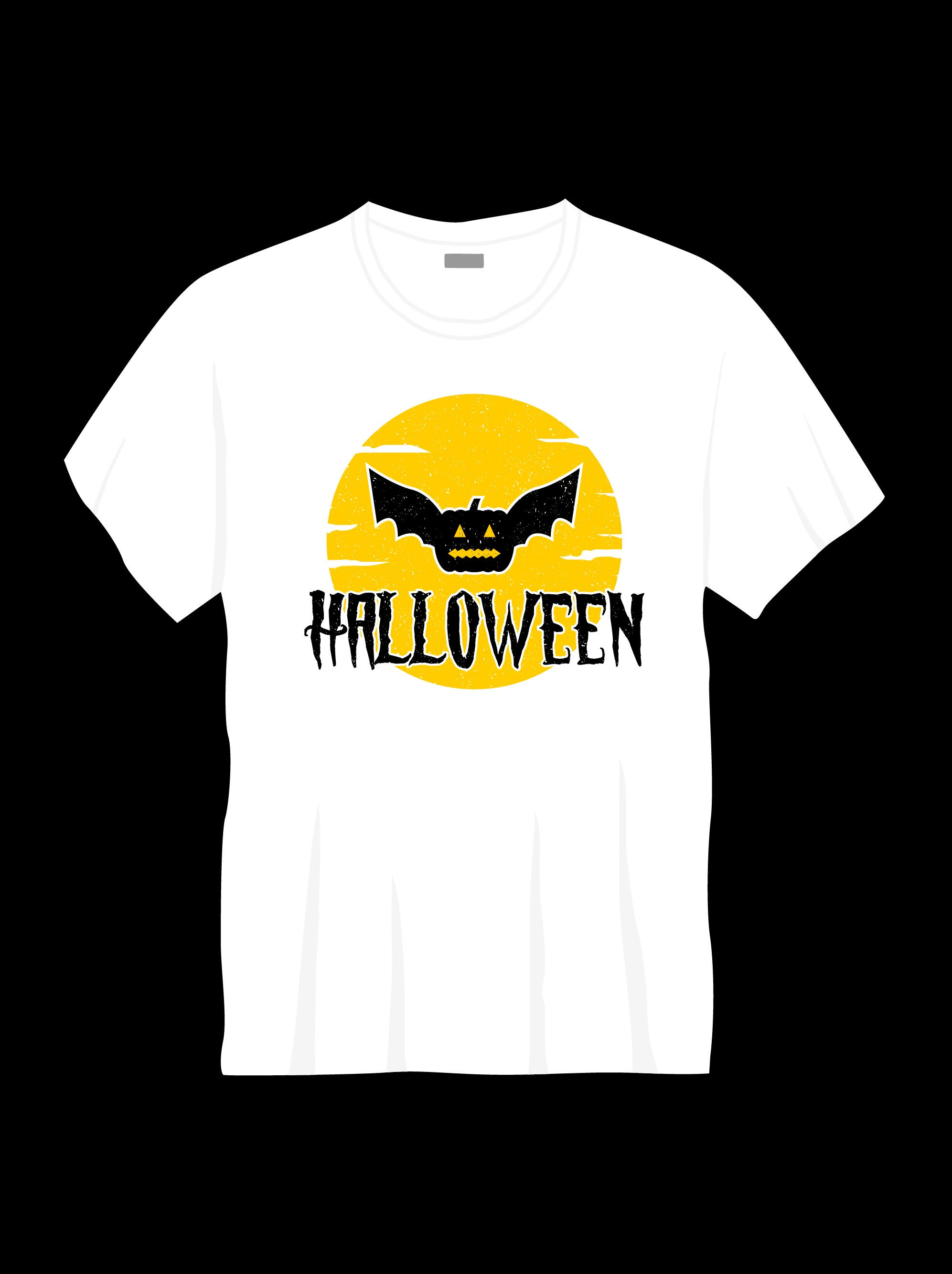 halloween typography printed t shirts